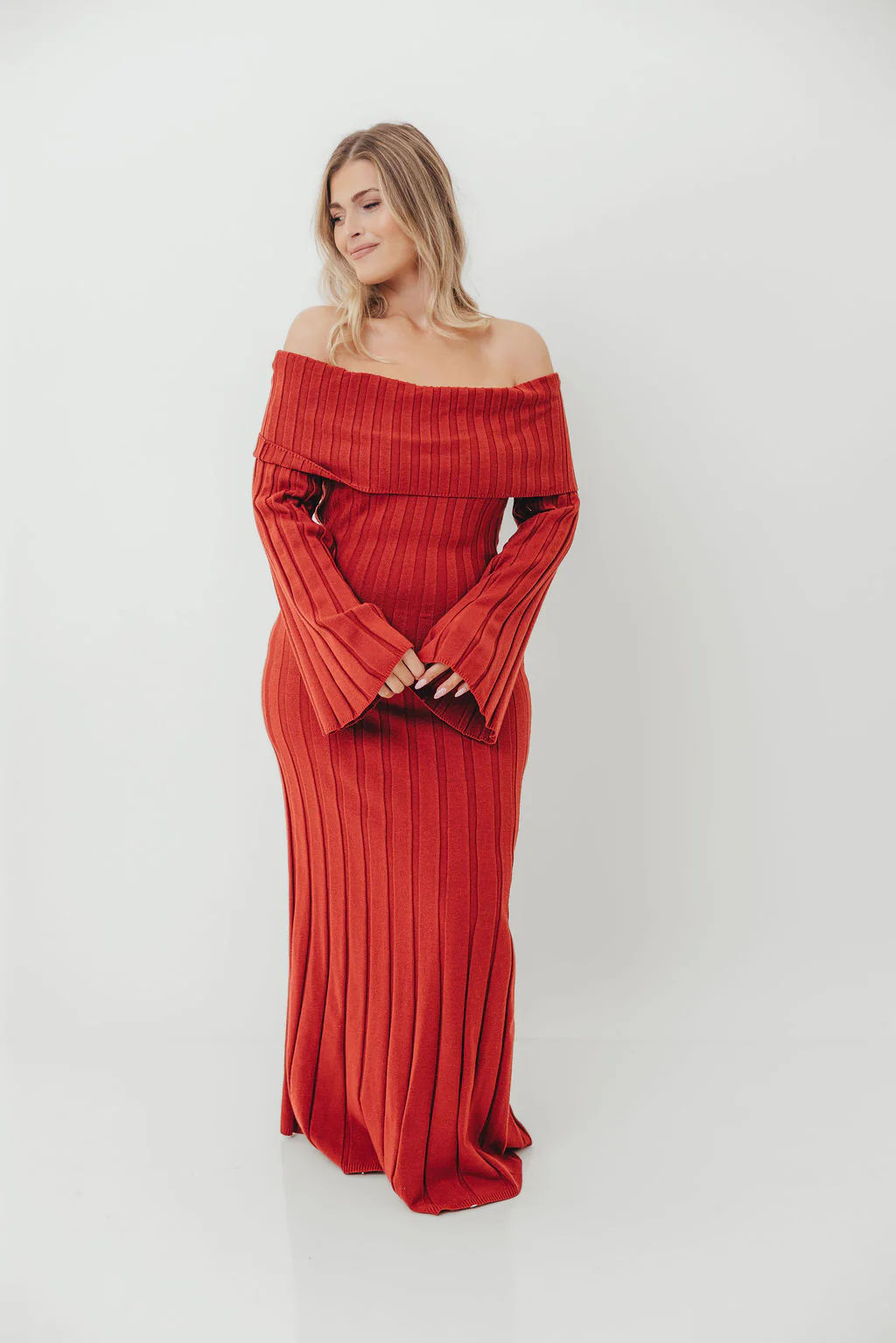 Evella Maxi Dress in Red - Bump Friendly *Final Sale* - Image 13