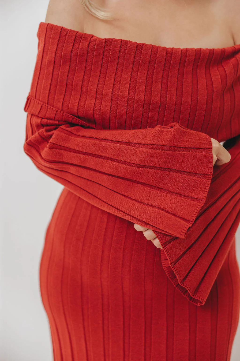 Evella Maxi Dress in Red - Bump Friendly *Final Sale* - Image 16