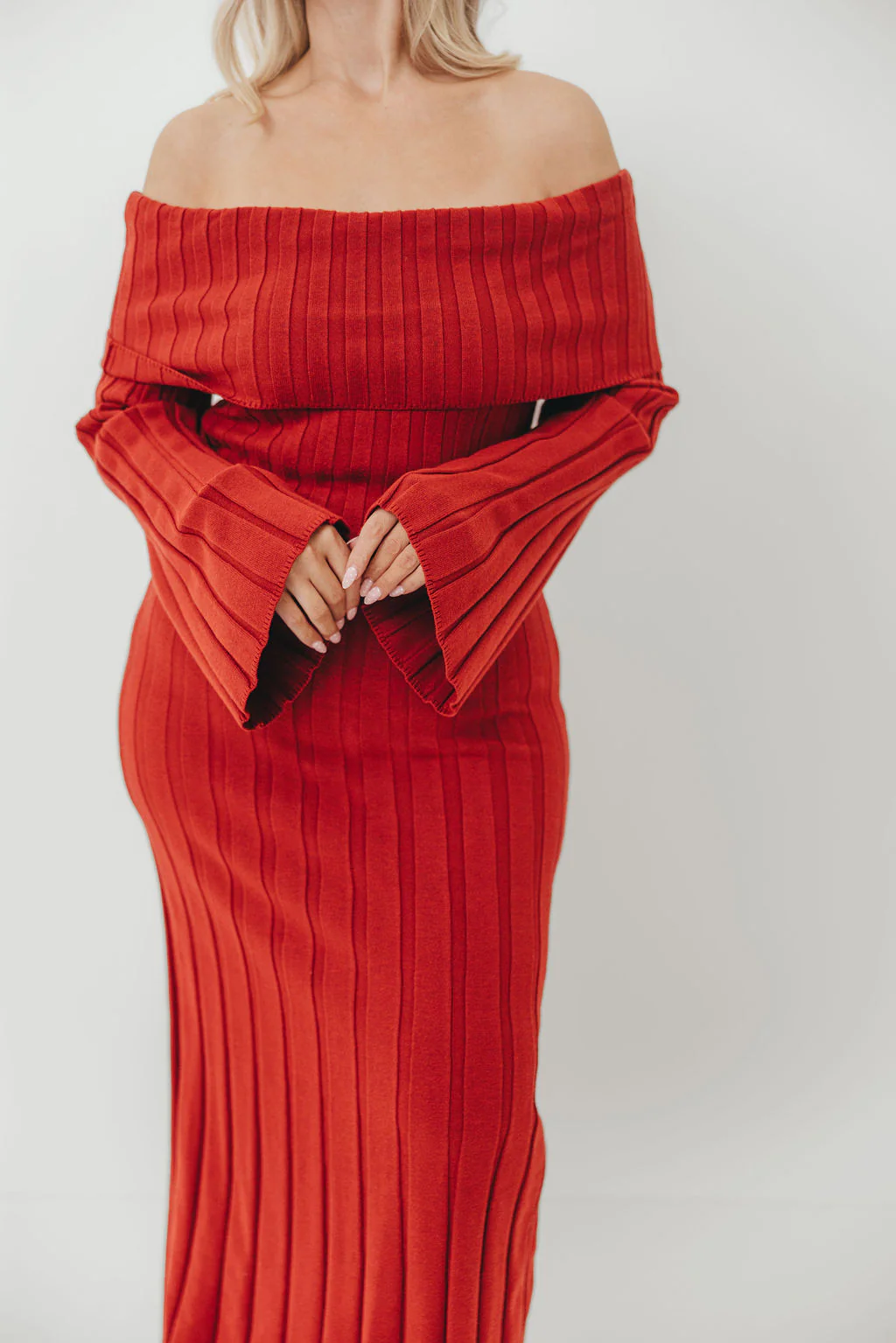 Evella Maxi Dress in Red - Bump Friendly *Final Sale* - Image 5