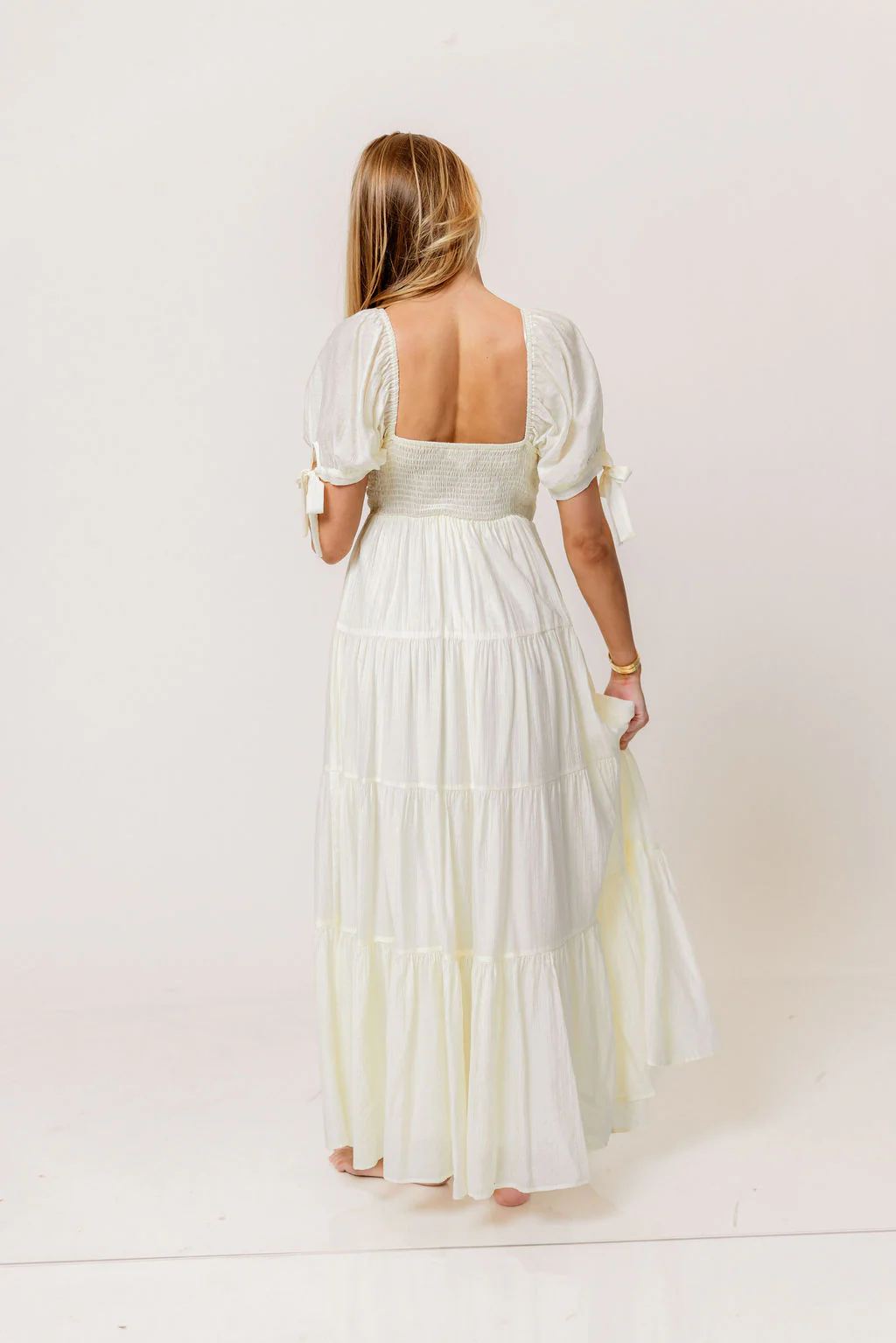 Grayson Maxi Dress in Cream - Bump Friendly & Inclusive Sizing - Image 11