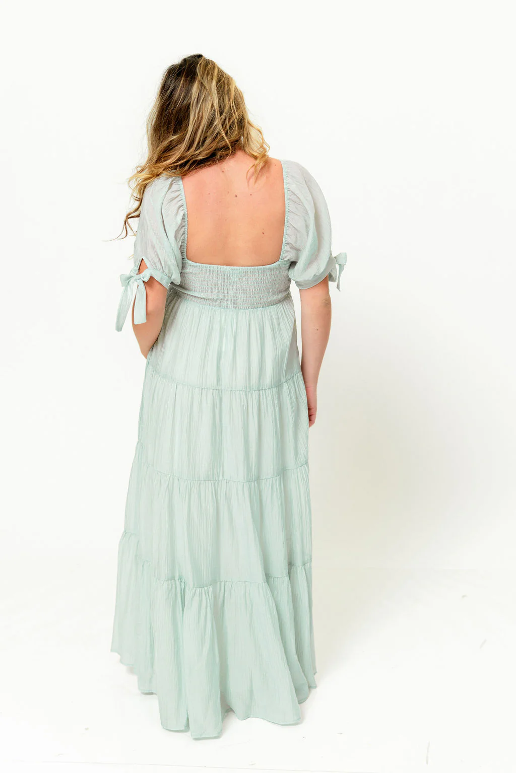 Grayson Maxi Dress in Light Mint - Bump Friendly - Image 11