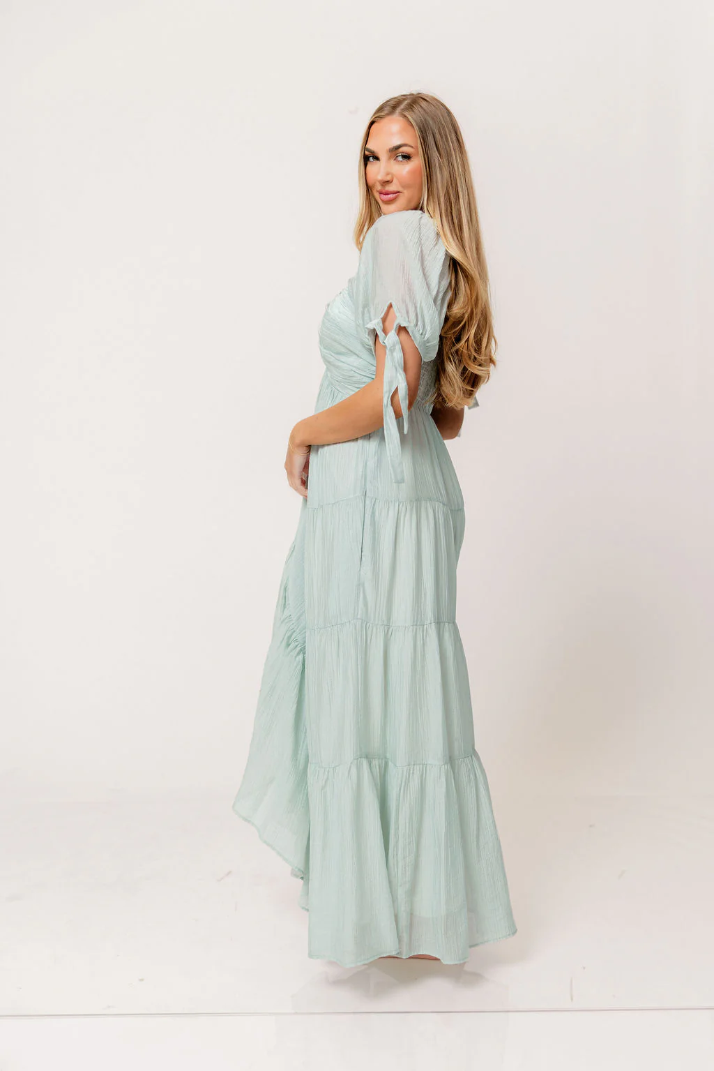 Grayson Maxi Dress in Light Mint - Bump Friendly - Image 13