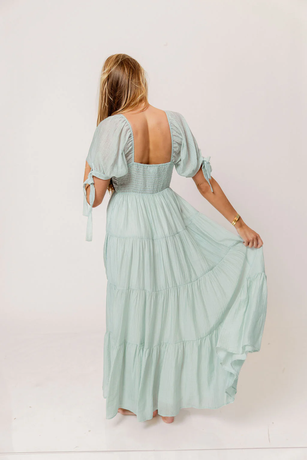 Grayson Maxi Dress in Light Mint - Bump Friendly - Image 14