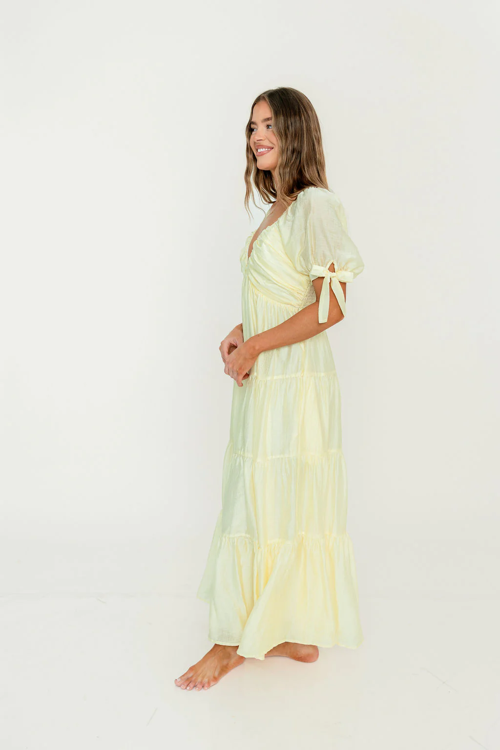 Grayson Maxi Dress in Lemon - Bump Friendly & Inclusive Sizing - Image 11