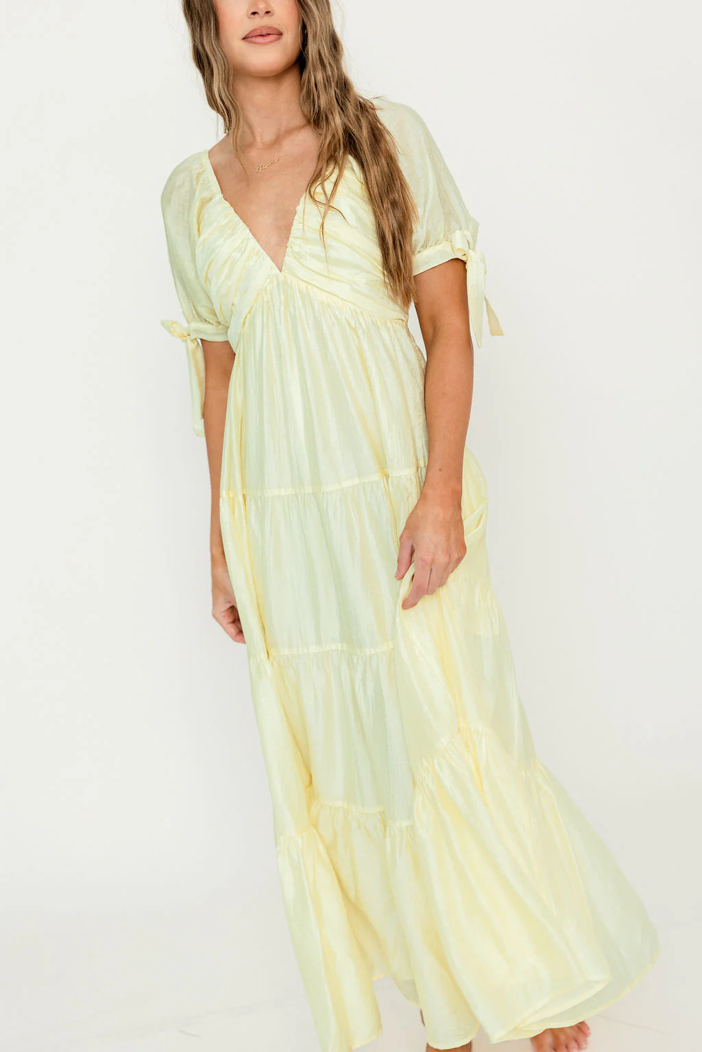 Grayson Maxi Dress in Lemon - Bump Friendly & Inclusive Sizing - Image 16