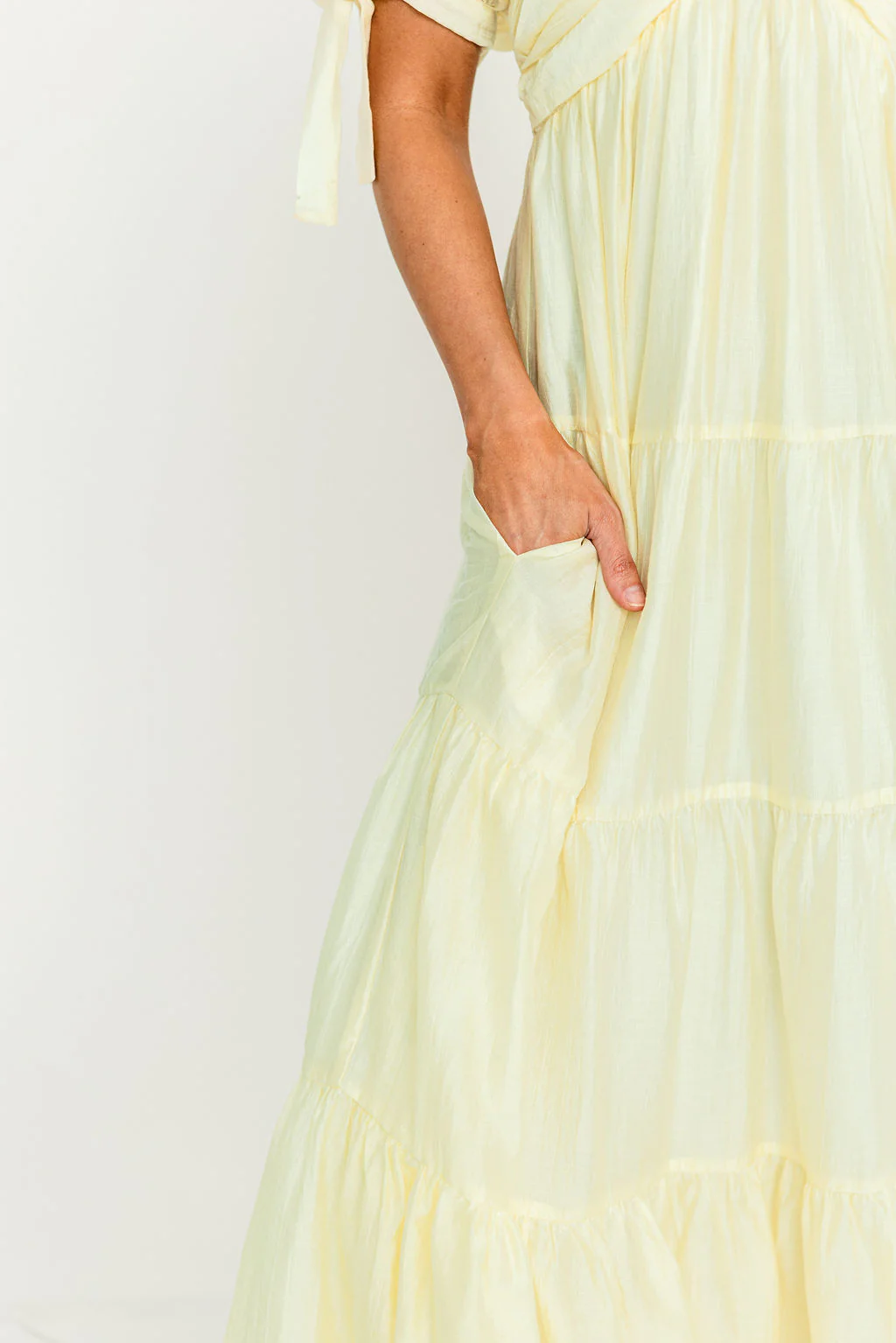 Grayson Maxi Dress in Lemon - Bump Friendly & Inclusive Sizing - Image 19