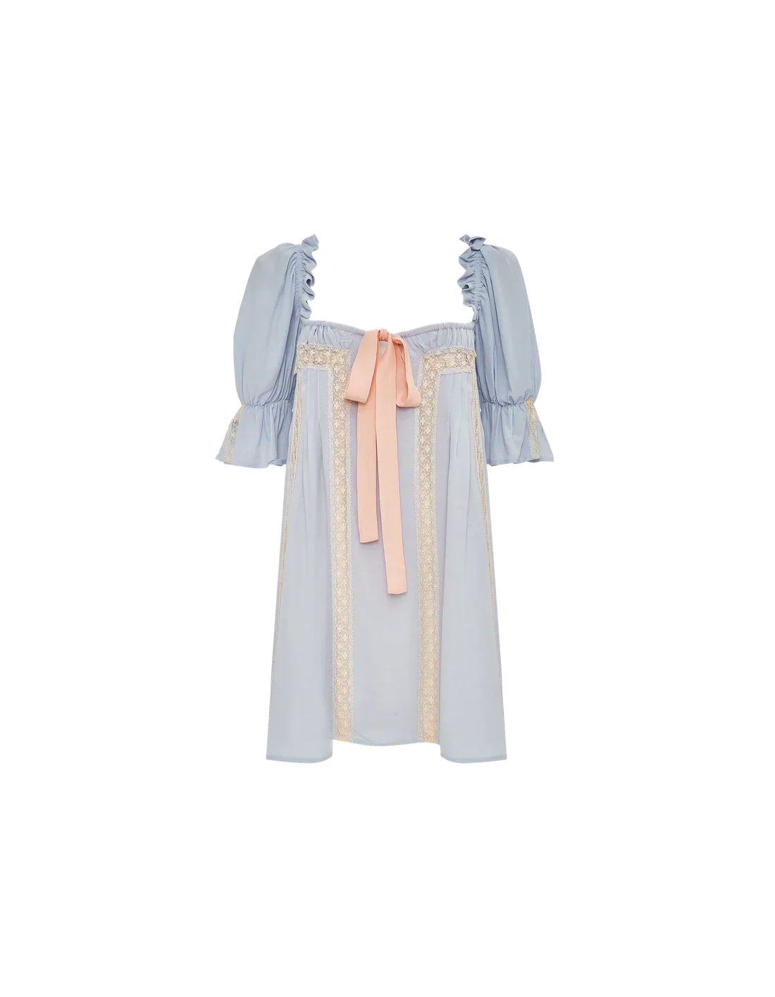 Heirloom Mini Dress in French Blue - Image 12