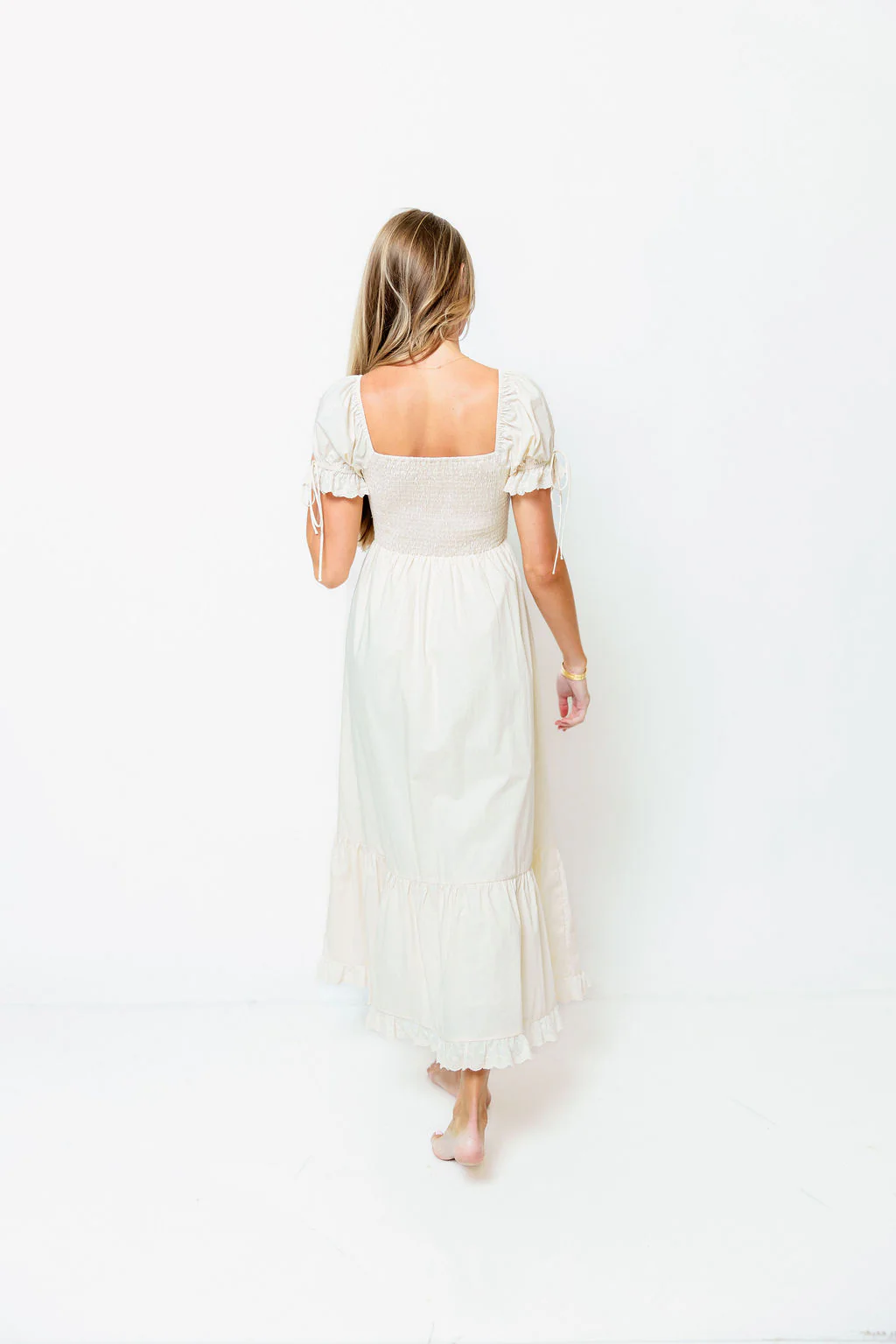 Holdyn 100% Cotton Maxi Dress in Cream - Inclusive Sizing *7/14 PRE-ORDER* - Image 6