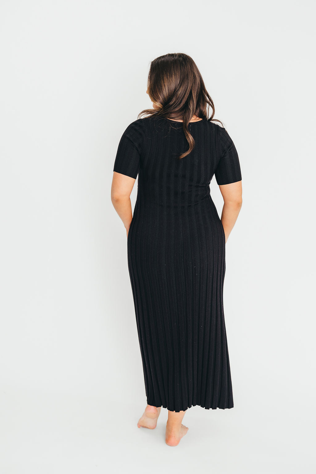 Oakley Ribbed Maxi Dress in Black - Bump Friendly *Final-Sale* *Final Sale* - Image 13
