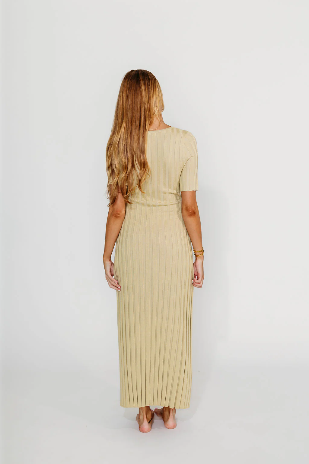 Oakley Ribbed Maxi Dress in Dusty Lime - Bump Friendly *Final-Sale* - Image 13