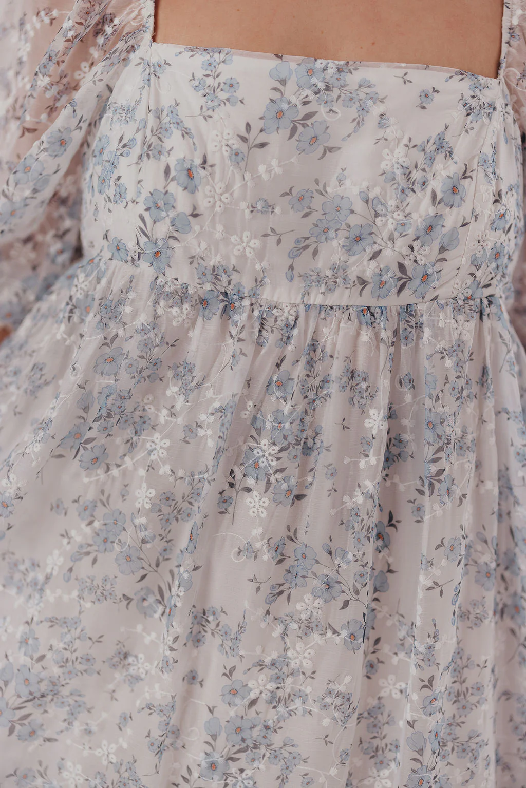 Mona Maxi Dress in Blue/White - Bump Friendly & Inclusive Sizing - Image 42