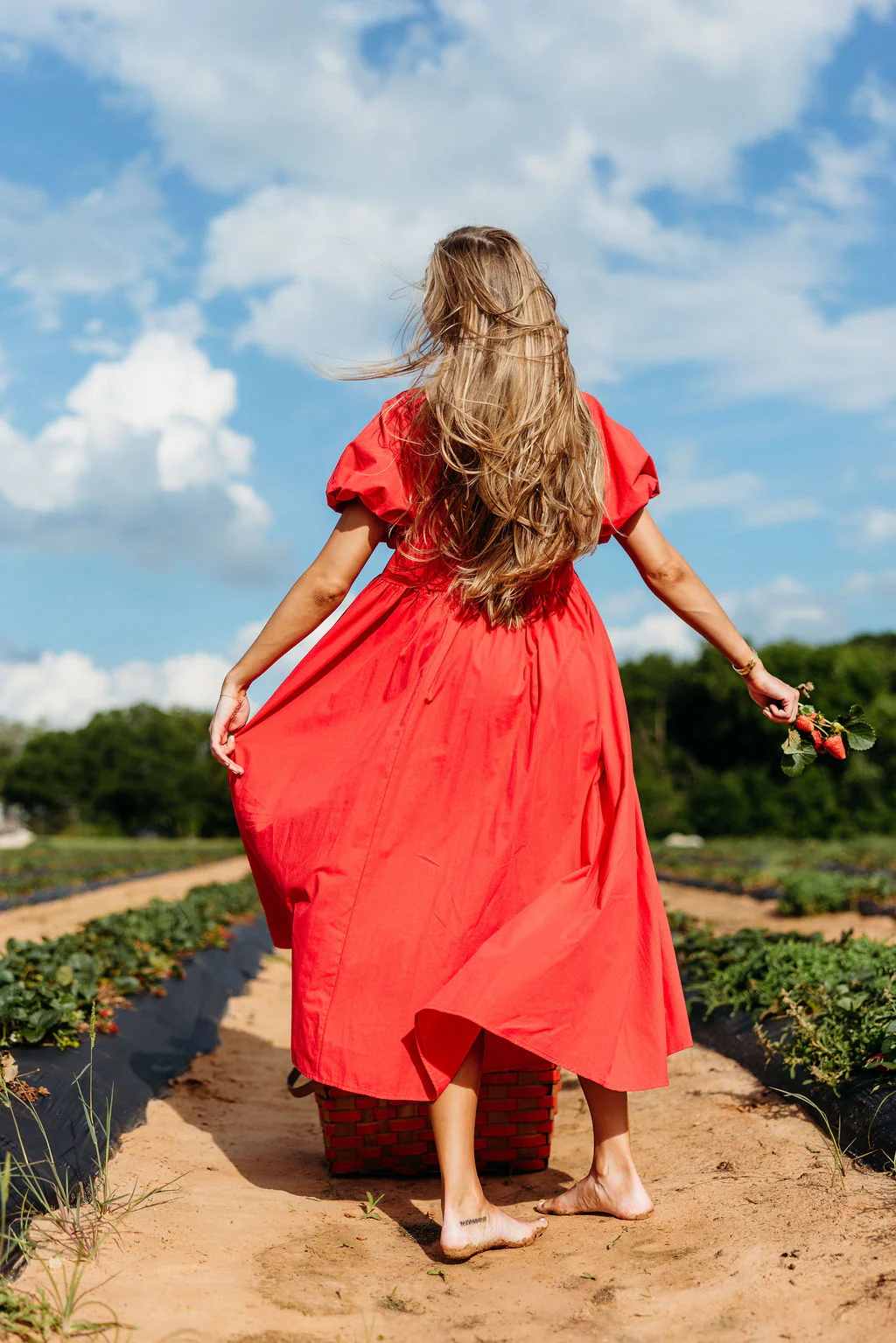 Louve Maxi Dress in Red - Bump Friendly - Image 6