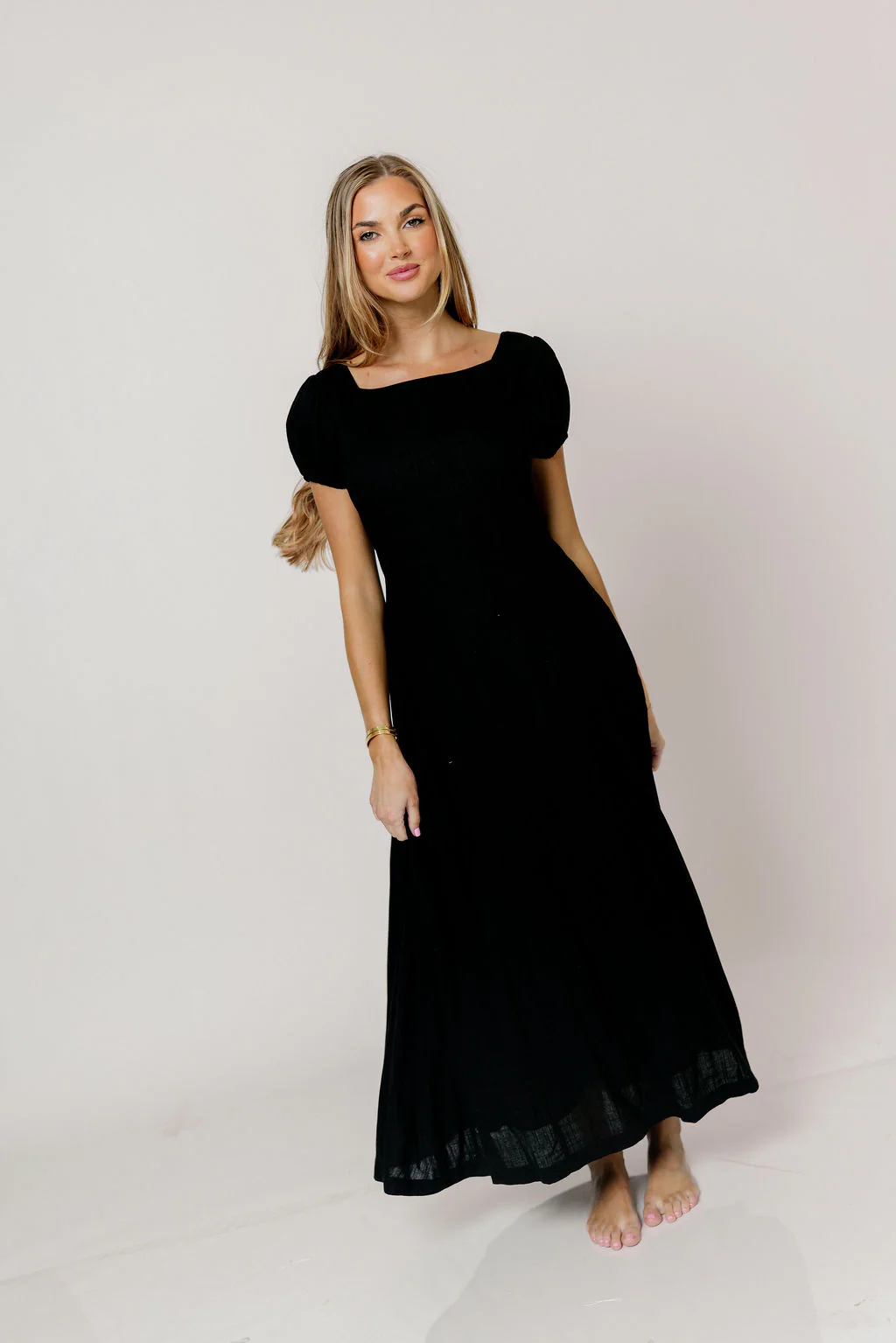 Kameron Midi Dress in Black - Image 5