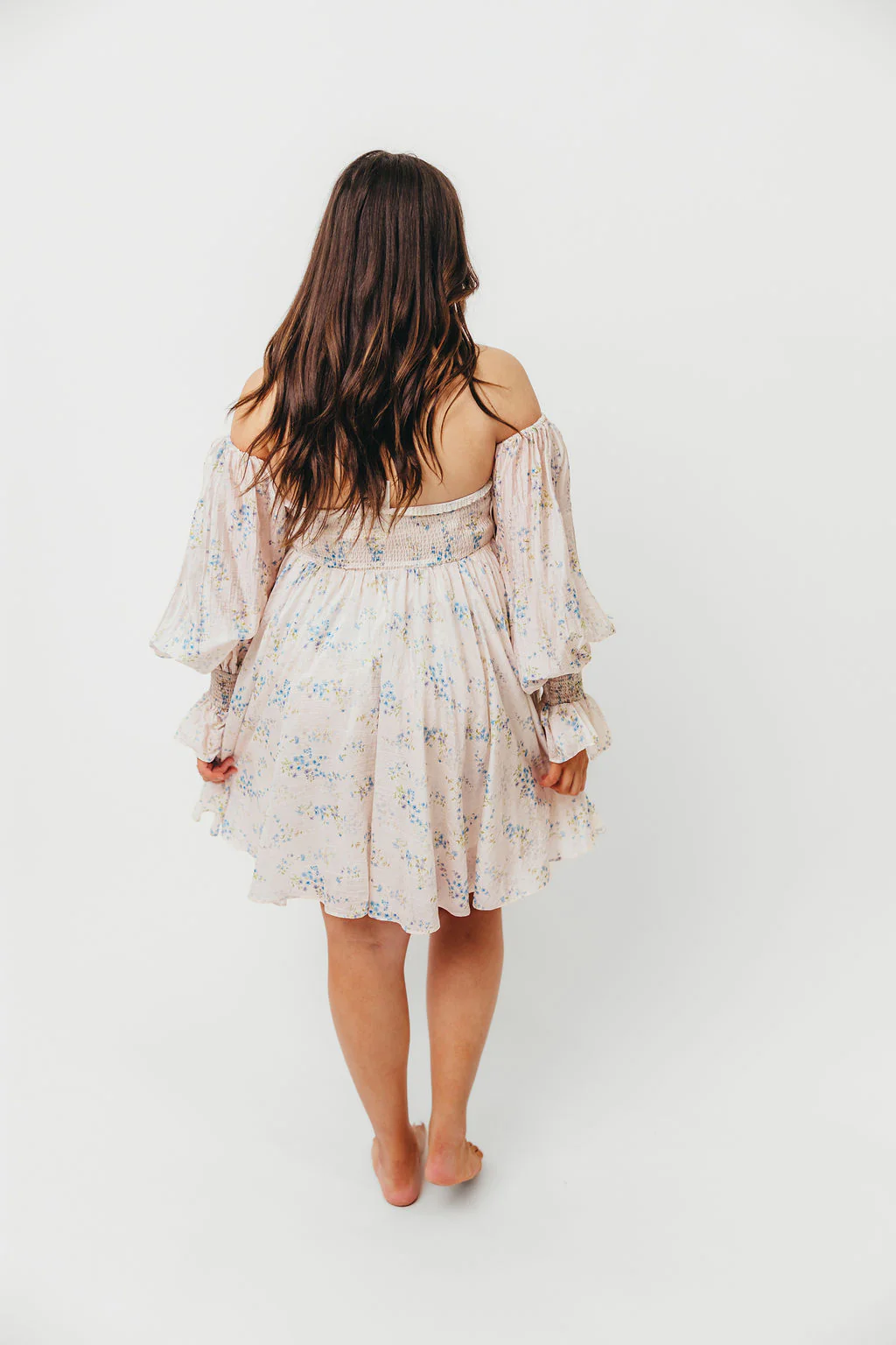 Kennedy Floral Mini Dress in Blue- Bump Friendly *Final-Sale* - Image 18