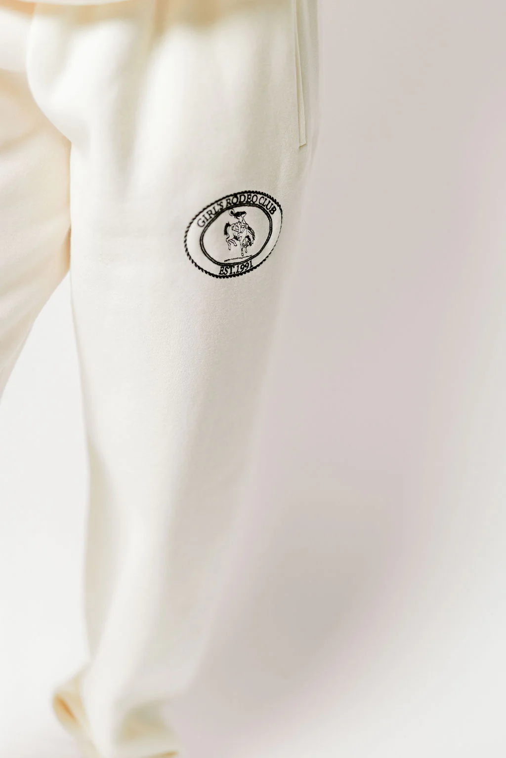 Kinsel Rodeo Club Sweatpants in Cream *Final Sale* - Image 6