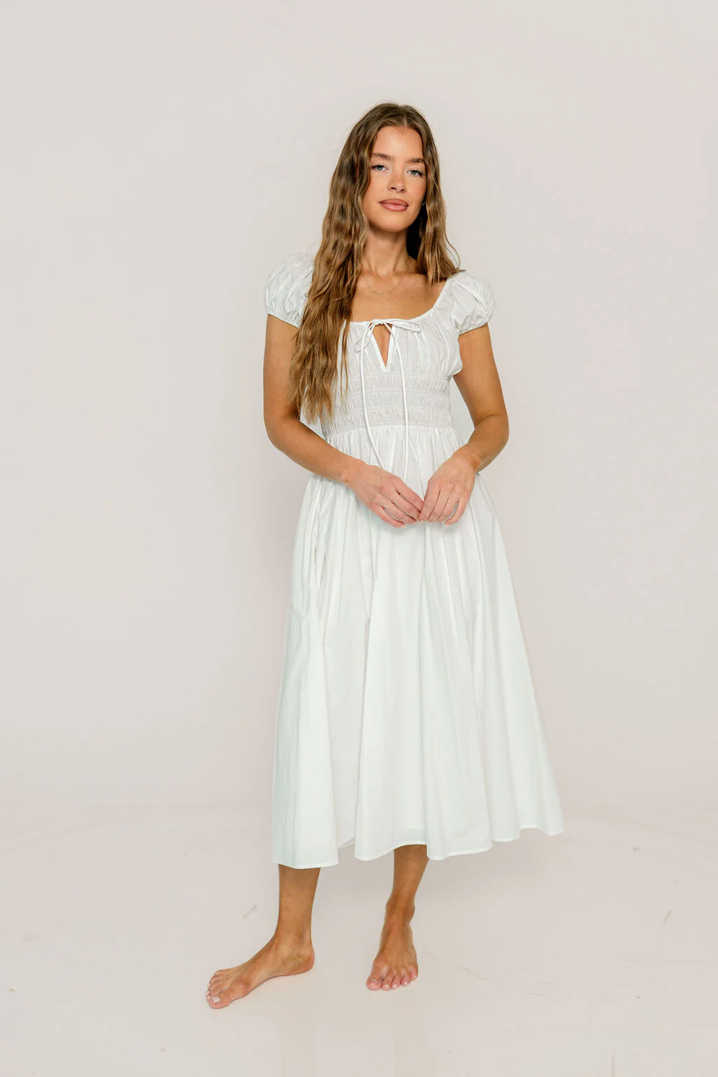 Kylie Maxi Dress in White
