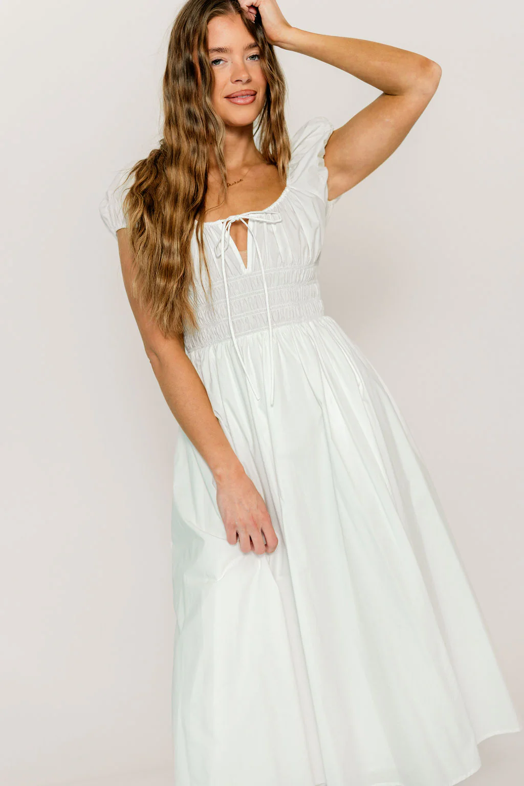 Kylie Maxi Dress in White - Image 5