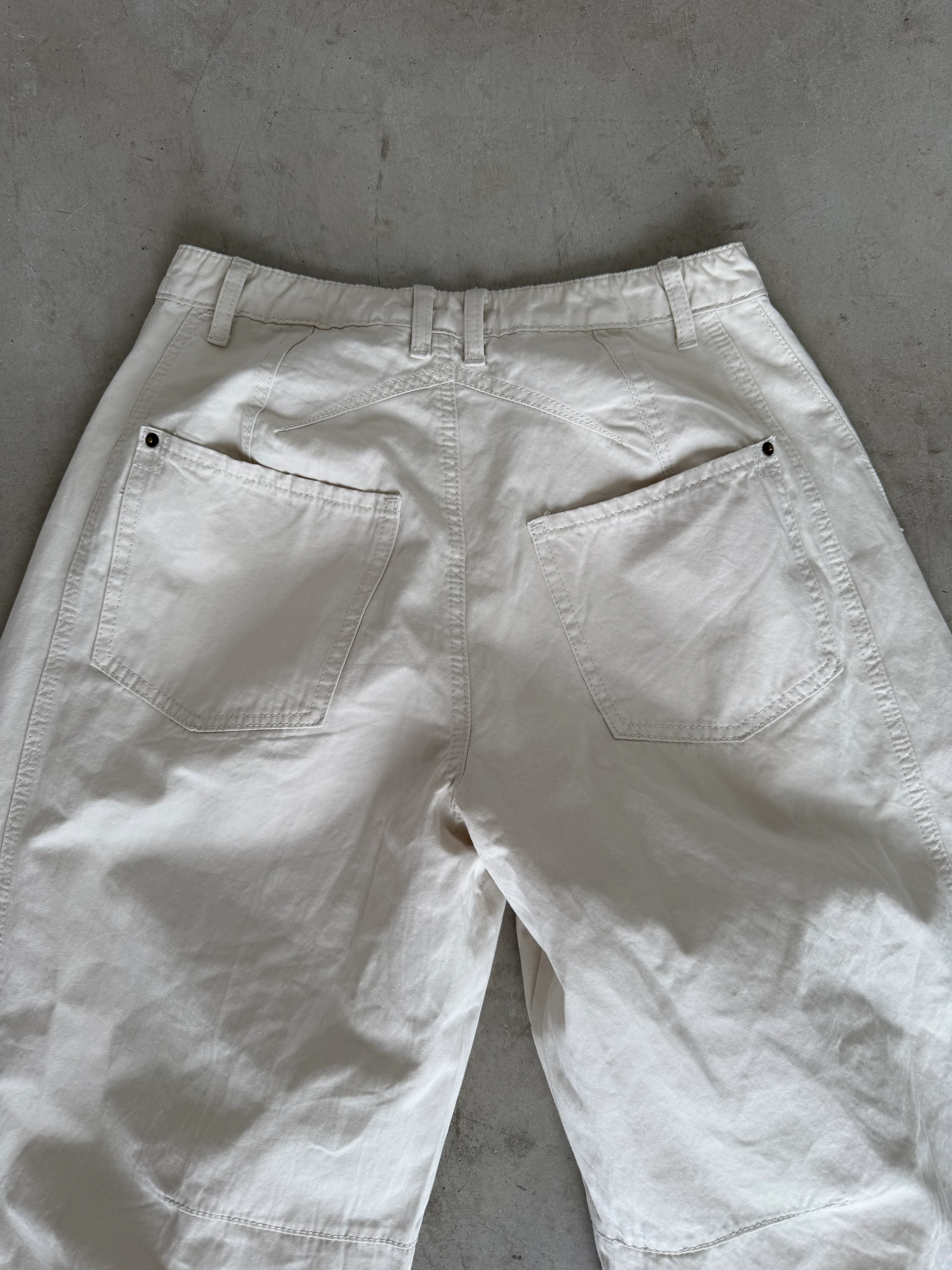 Lance Wide Leg Barrel Pants in Cloud Dancer - Image 11
