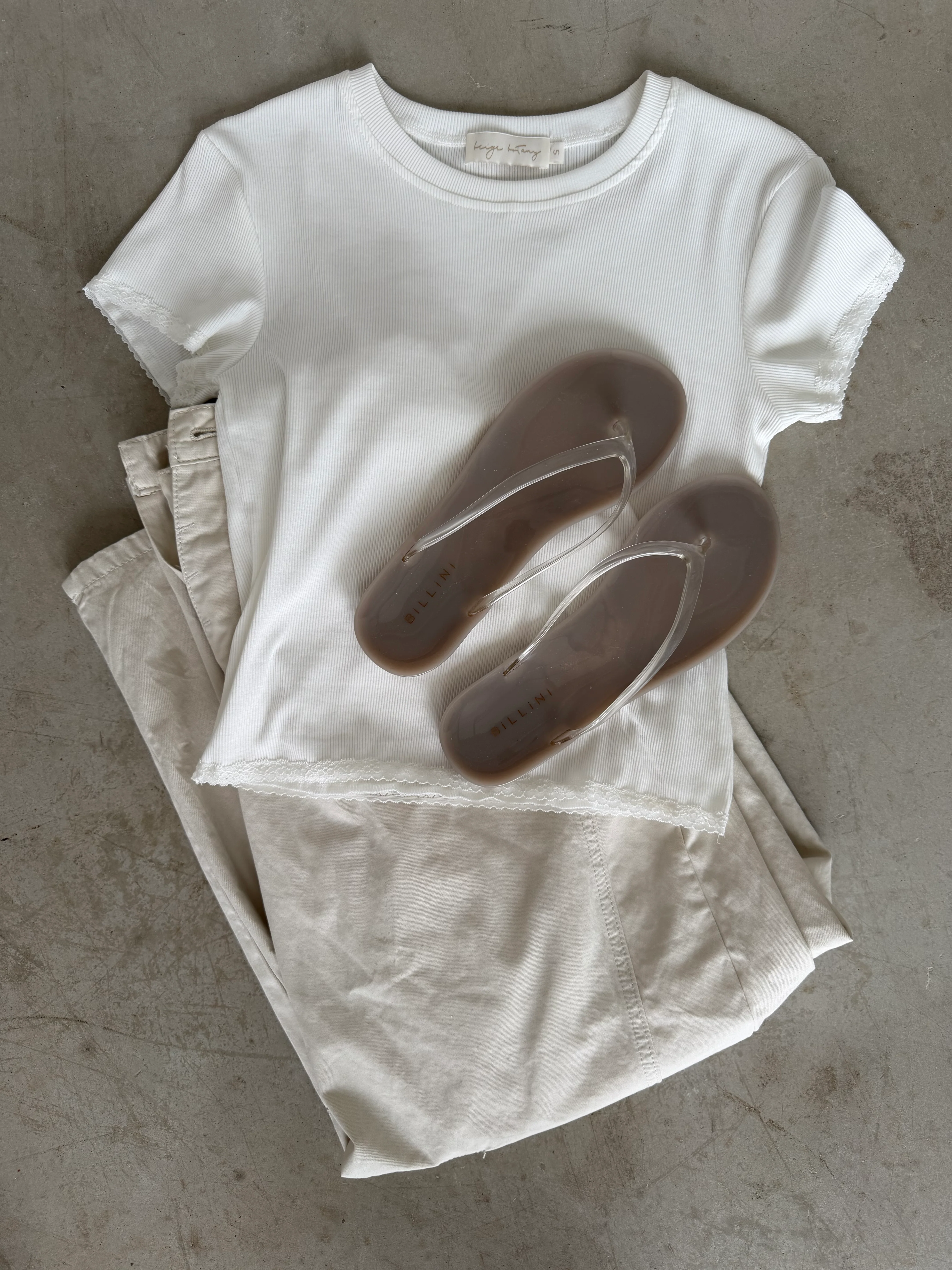 Lance Wide Leg Barrel Pants in Cloud Dancer - Image 7