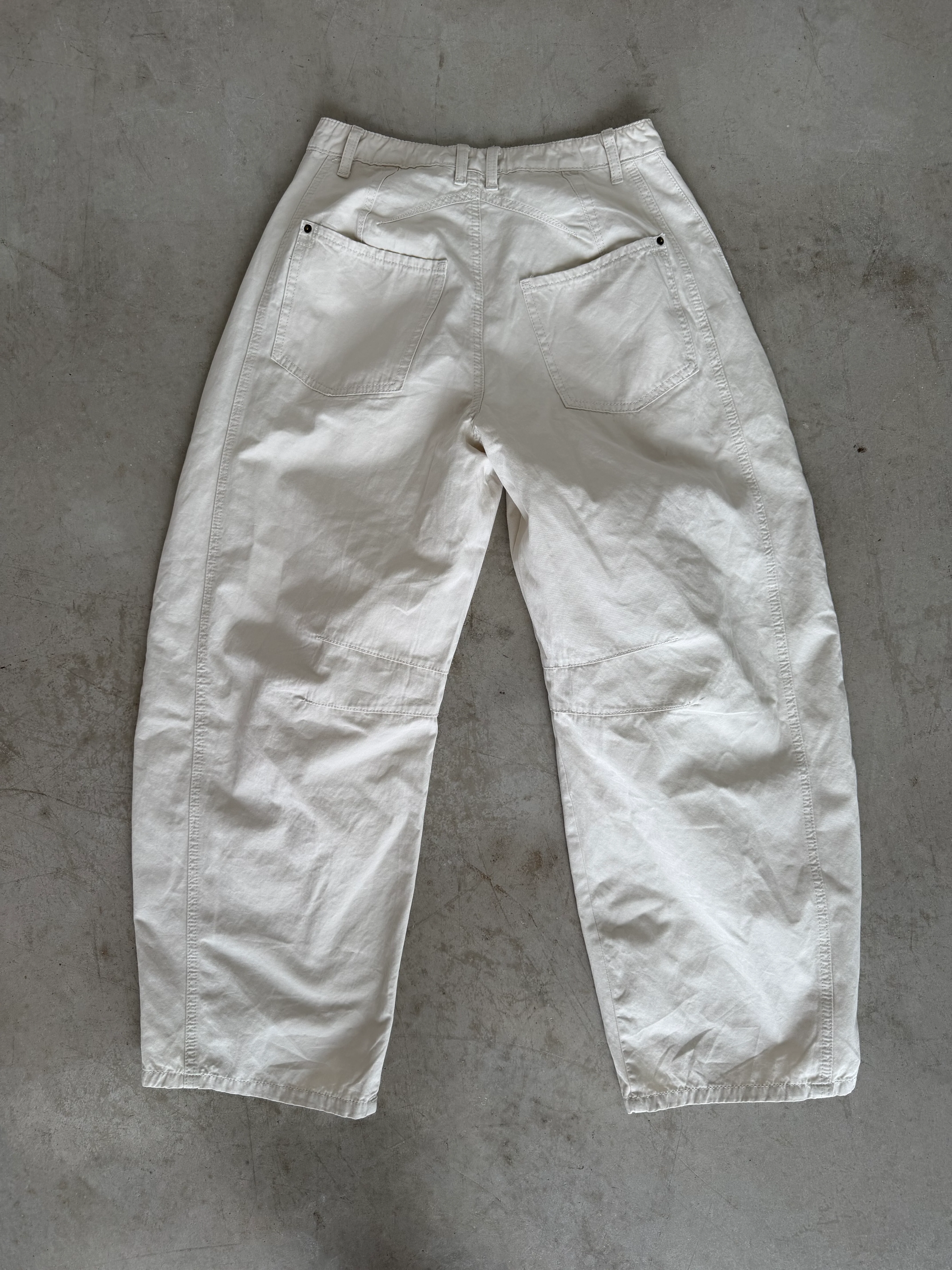 Lance Wide Leg Barrel Pants in Cloud Dancer - Image 9