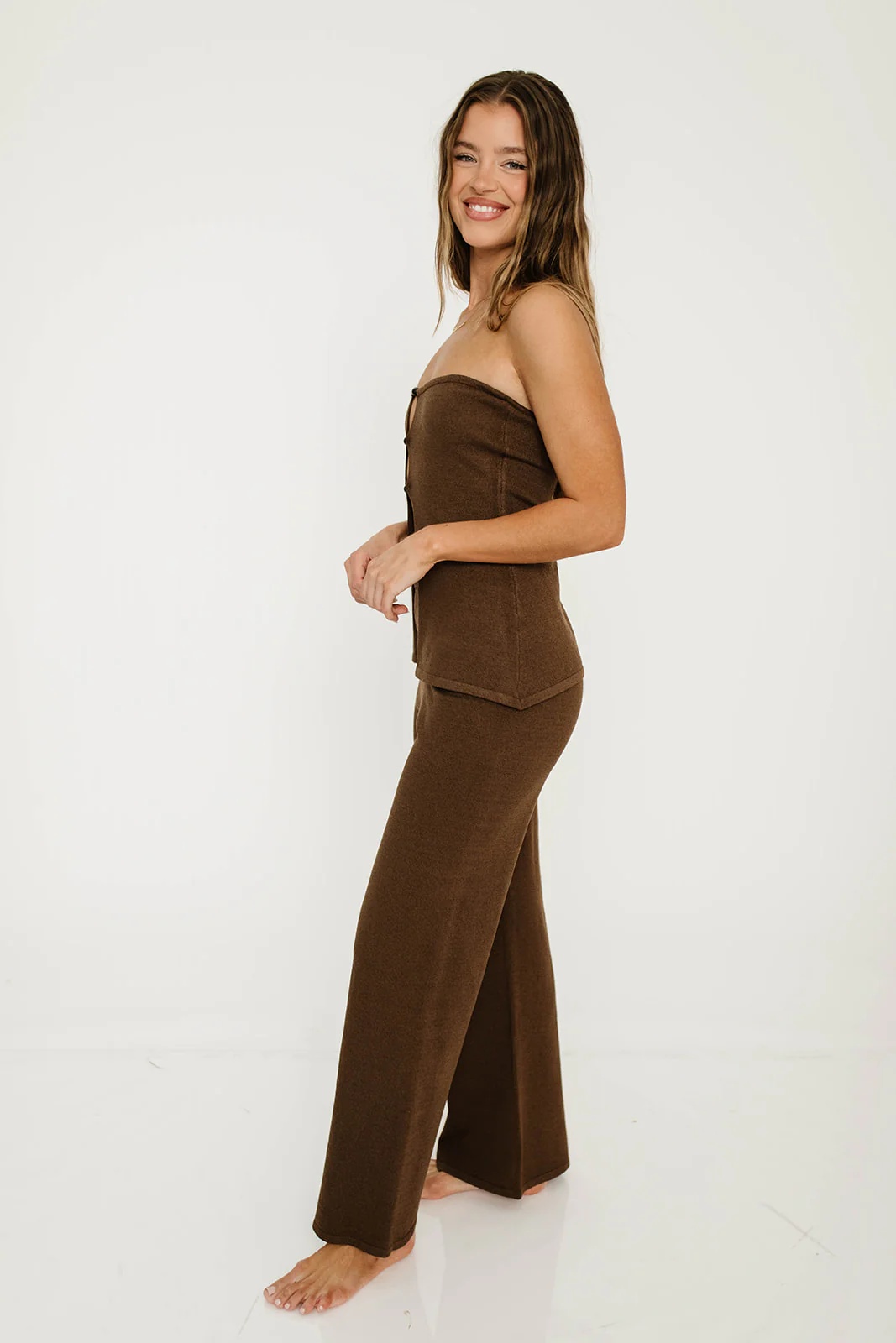 Lannister Knit Set in Chocolate Brown - Image 5