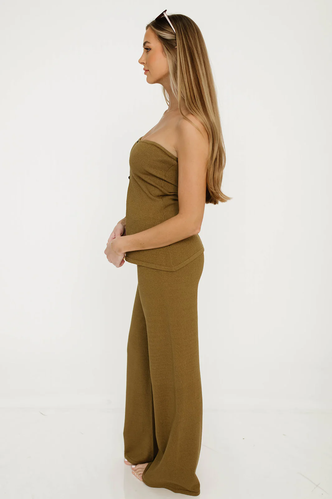 Lannister Knit Set in Dark Olive - Image 7