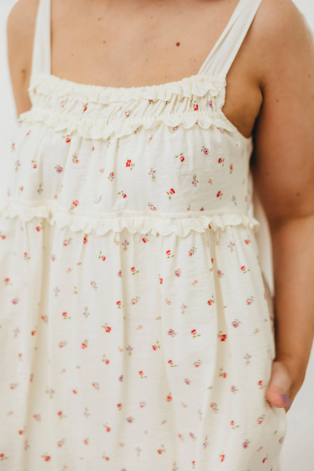 Ellery Tank Maxi Dress with Bow Straps in Primrose - Bump Friendly - Image 12