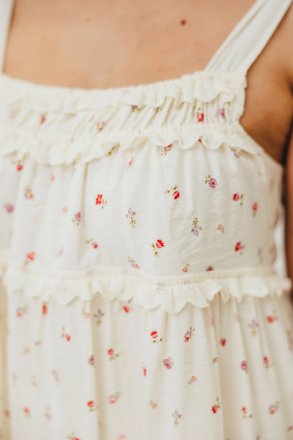 Ellery Tank Maxi Dress with Bow Straps in Primrose - Bump Friendly - Image 14
