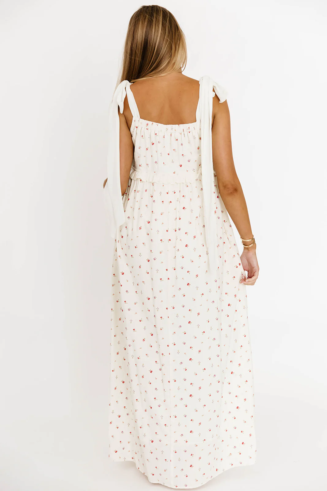 Ellery Tank Maxi Dress with Bow Straps in Primrose - Bump Friendly - Image 23