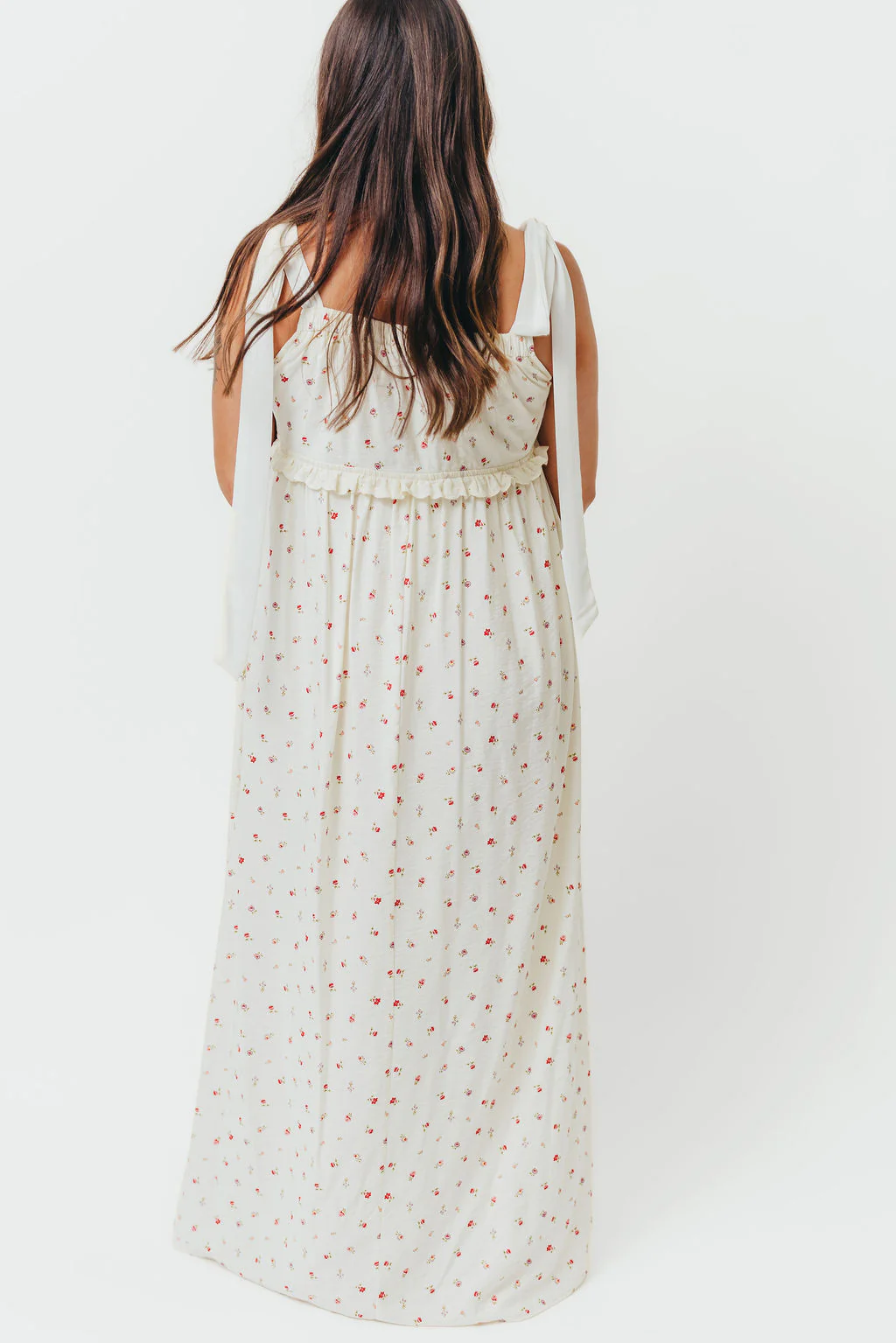 Ellery Tank Maxi Dress with Bow Straps in Primrose - Bump Friendly - Image 26