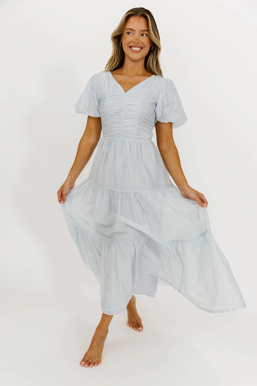 Renee Maxi Dress in Pale Blue - Image 4
