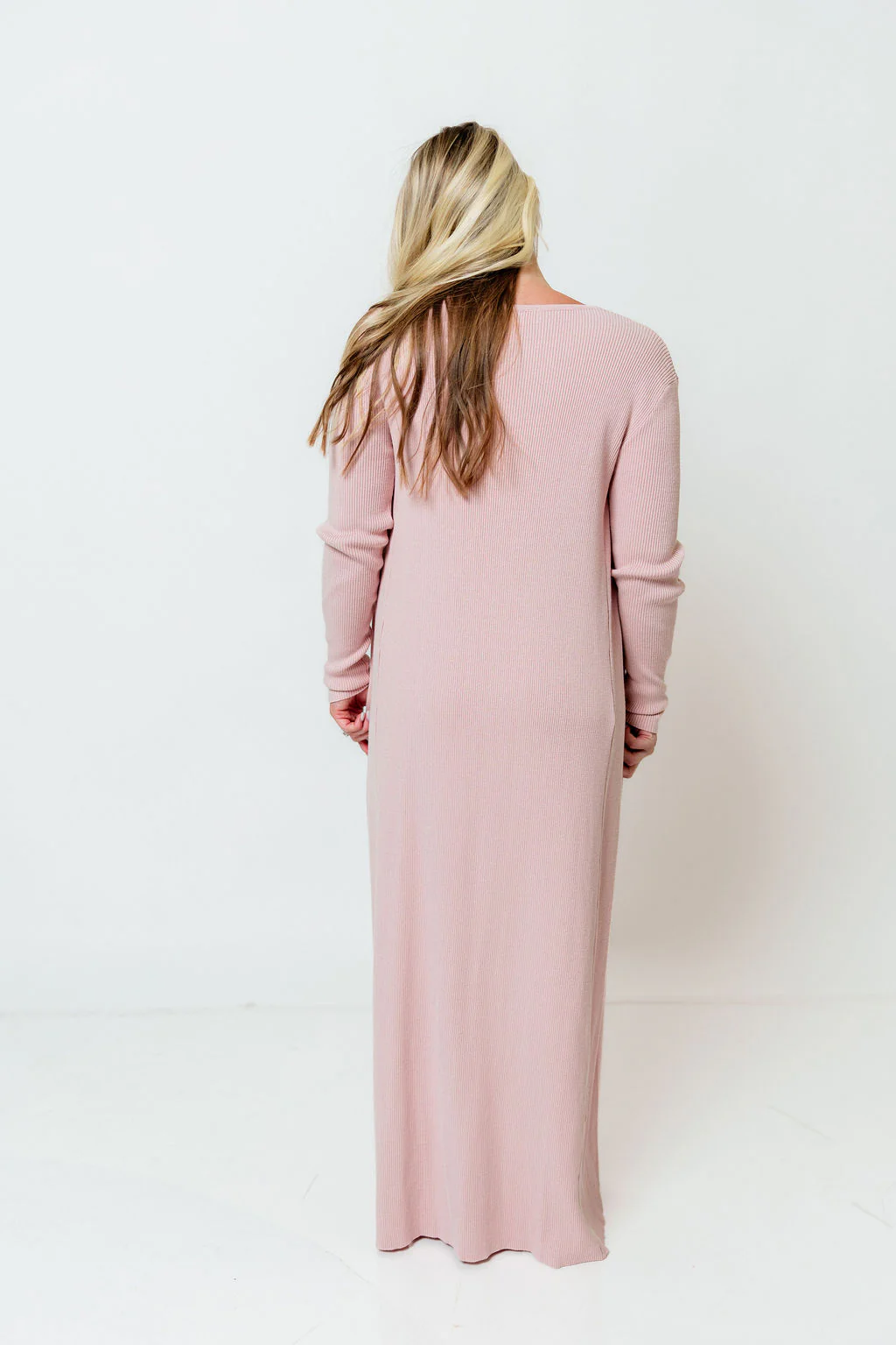 Lina Two Piece Dress Set in Dusty Blush - Bump Friendly - Image 27