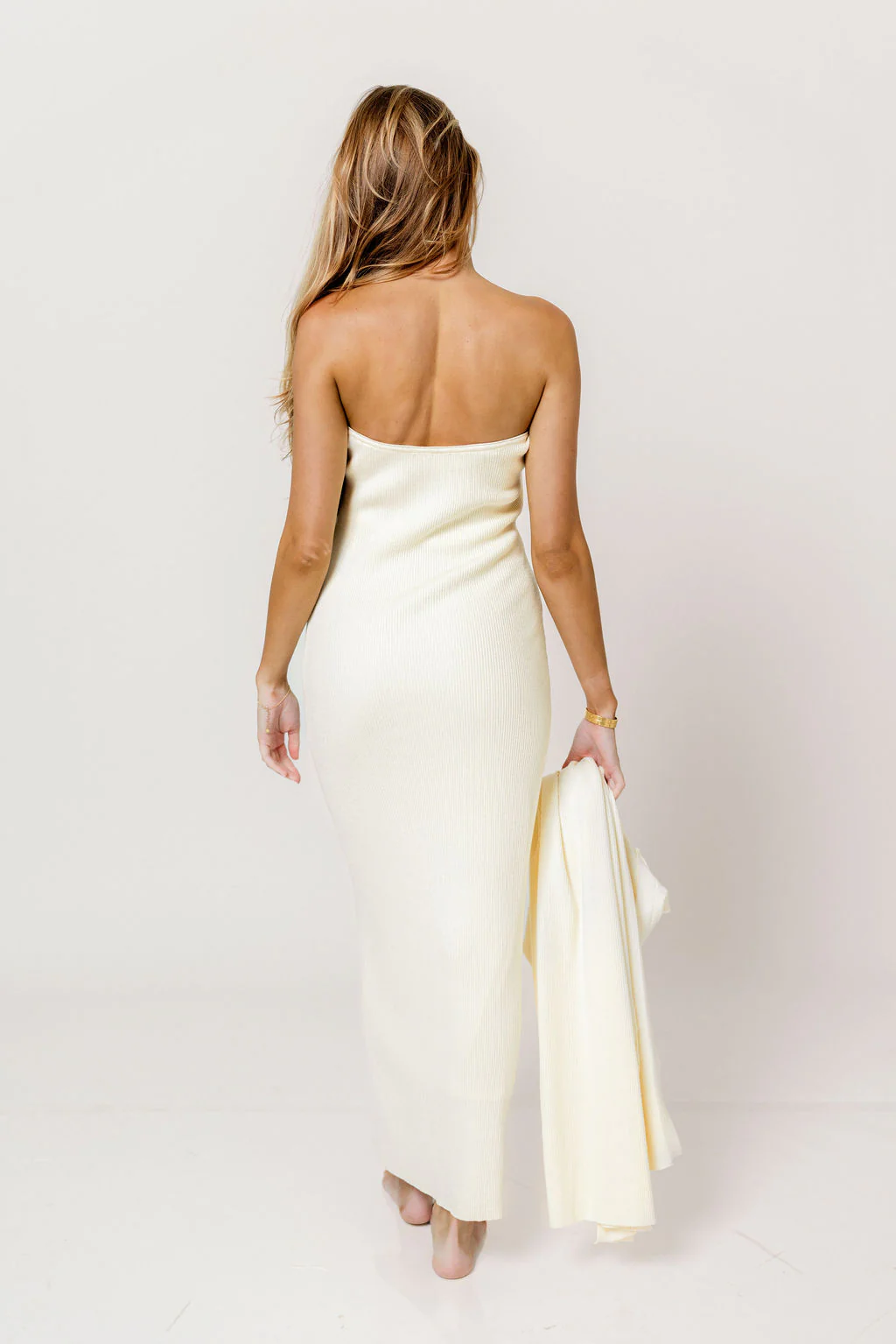 Lina Two Piece Dress Set in Ivory - Bump Friendly - Image 7