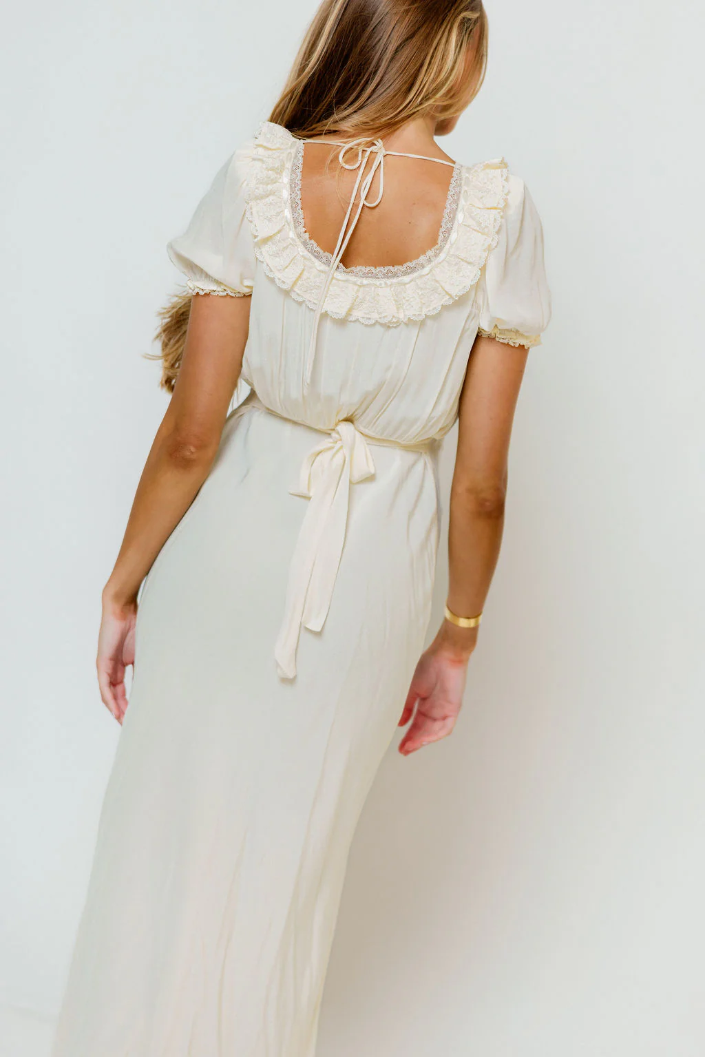 Little House Midi Dress in Cream - Image 12