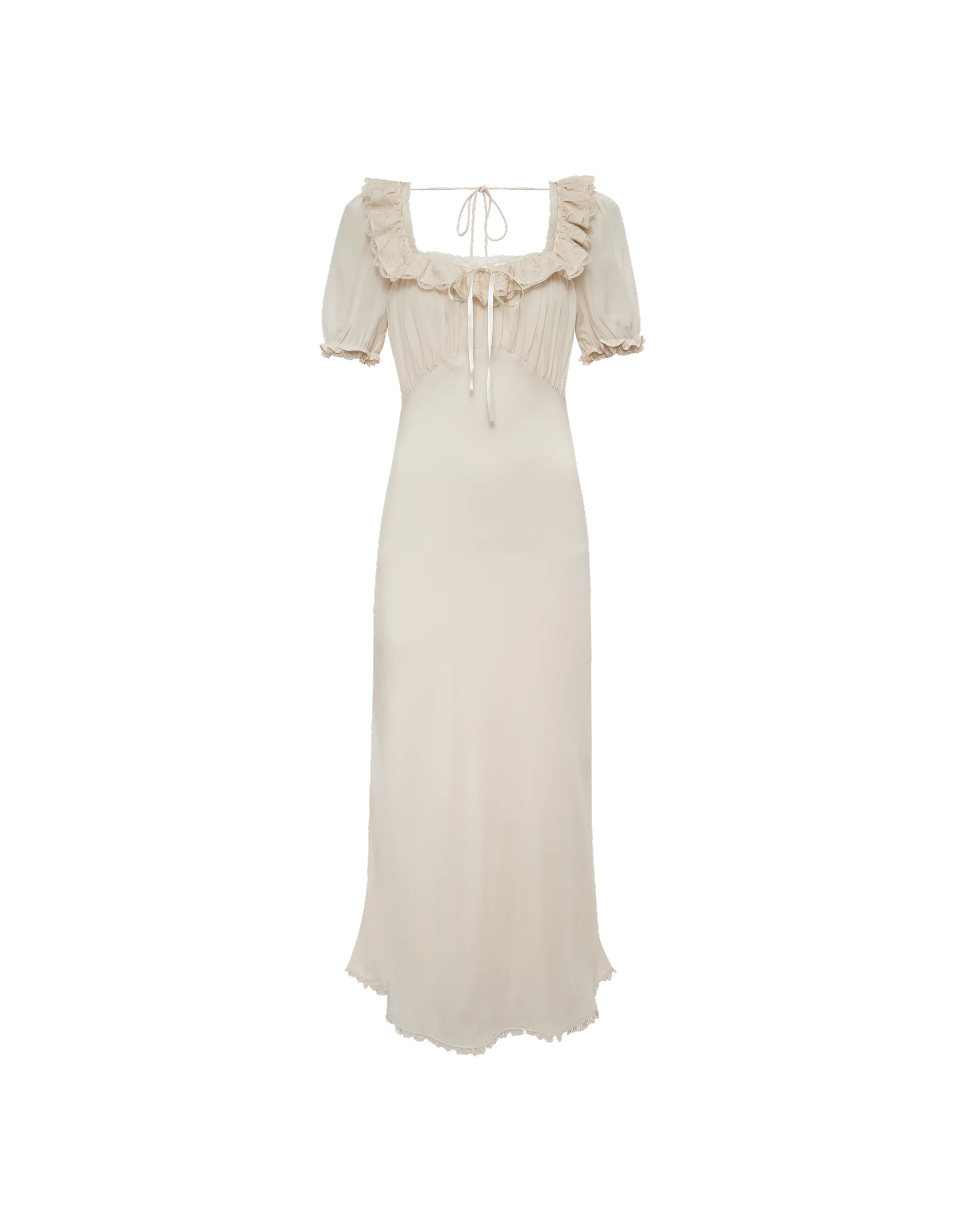 Little House Midi Dress in Cream - Image 5