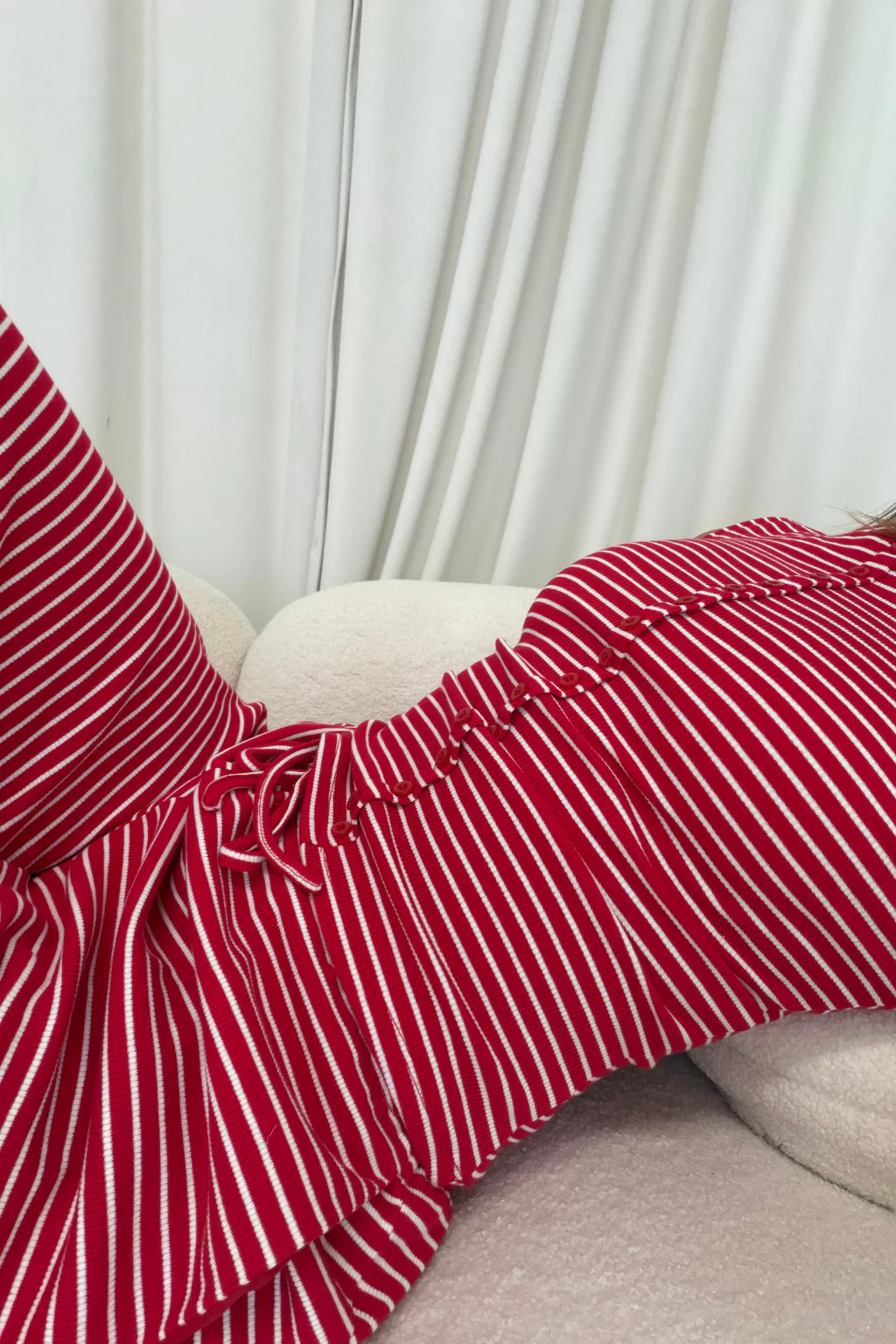 Mags Striped Set in Red - Image 7