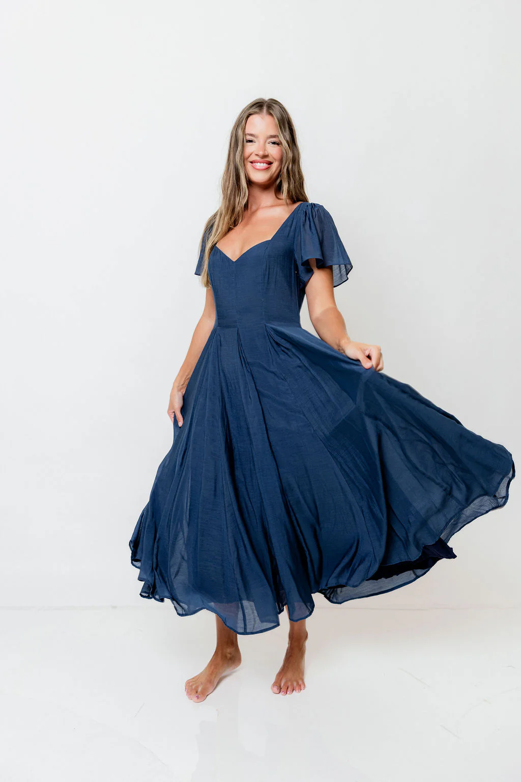 Meret Maxi Dress in Navy *7/14 PRE-ORDER* - Image 4