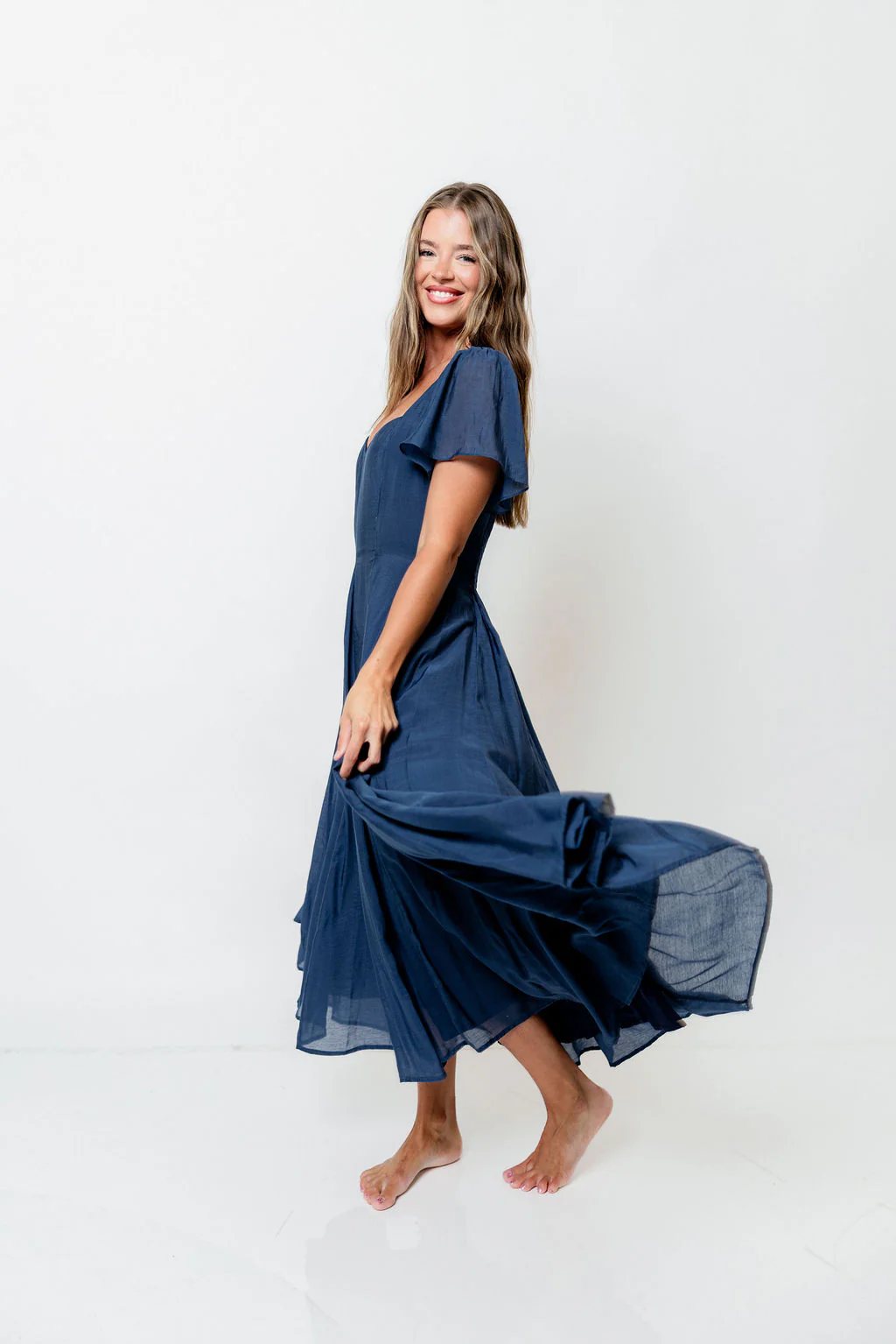 Meret Maxi Dress in Navy *7/14 PRE-ORDER* - Image 5