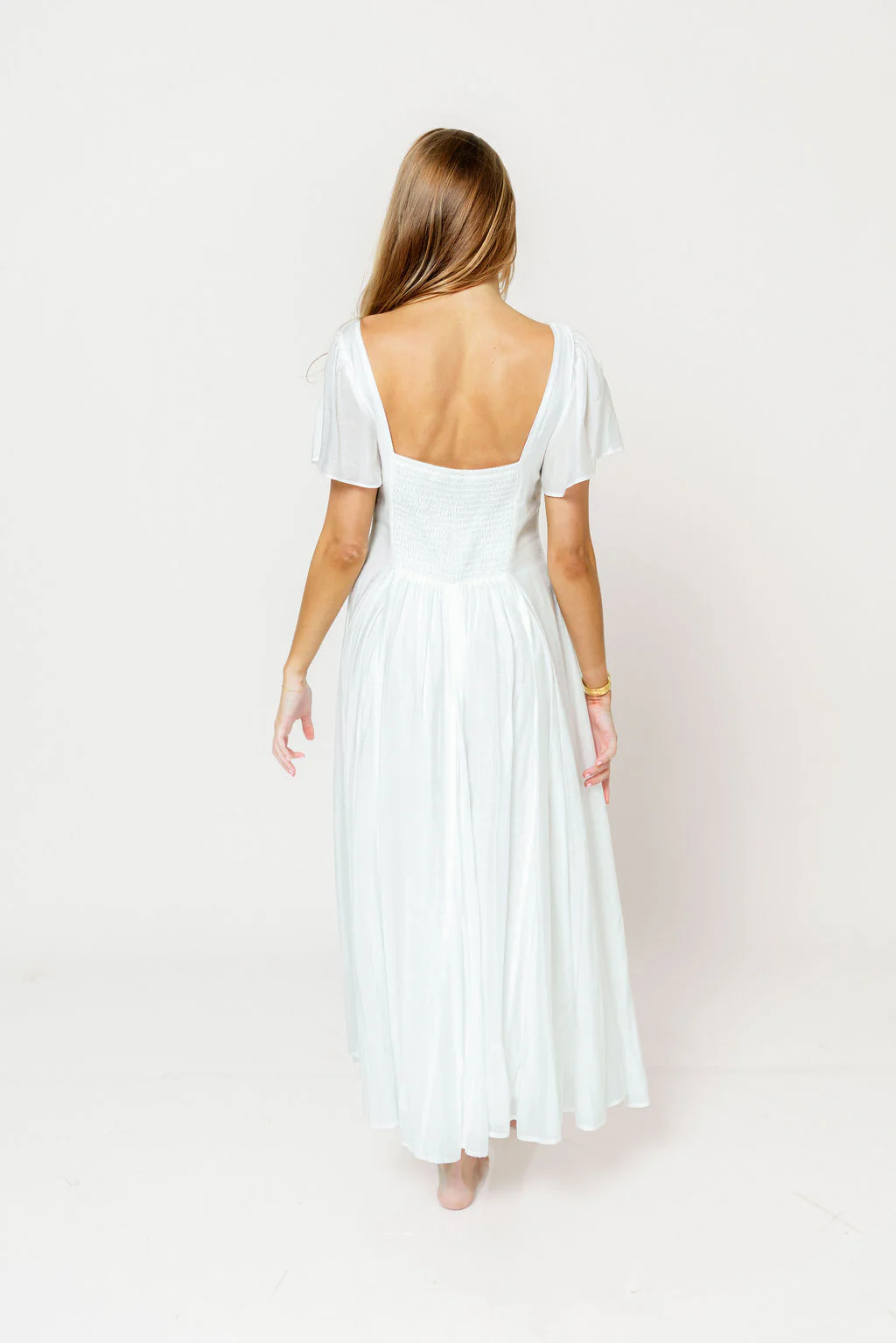 Meret Maxi Dress in Off-White - Image 4