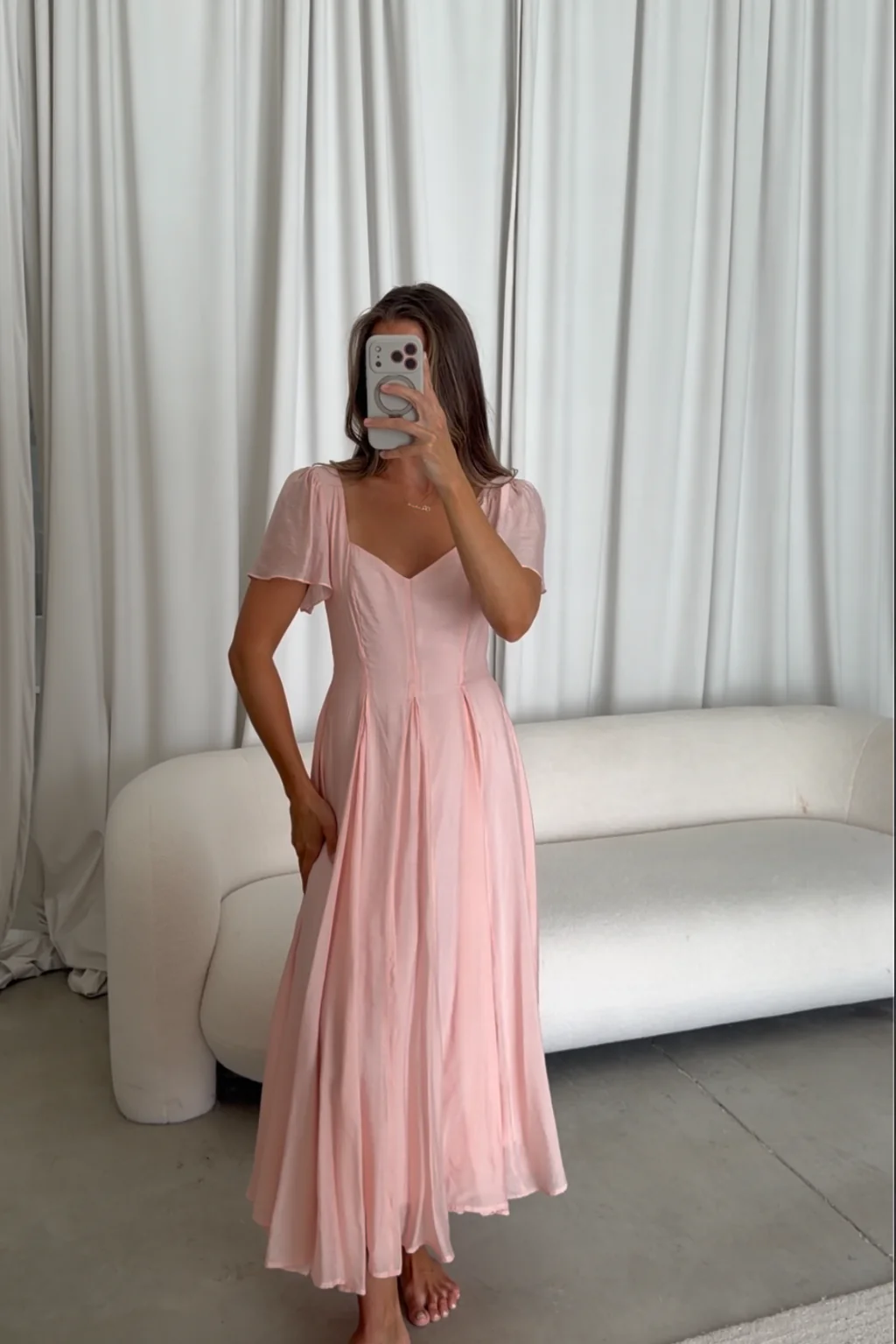 Meret Maxi Dress in Pink - Image 6