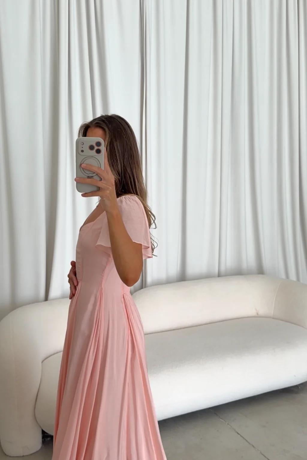 Meret Maxi Dress in Pink - Image 7