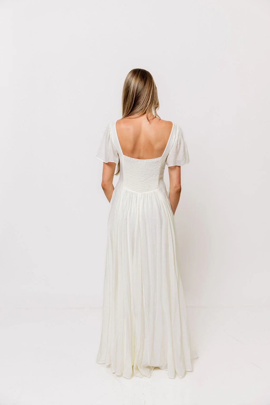 Meret Longline Maxi Dress in Ivory *7/14 PRE-ORDER* - Image 13