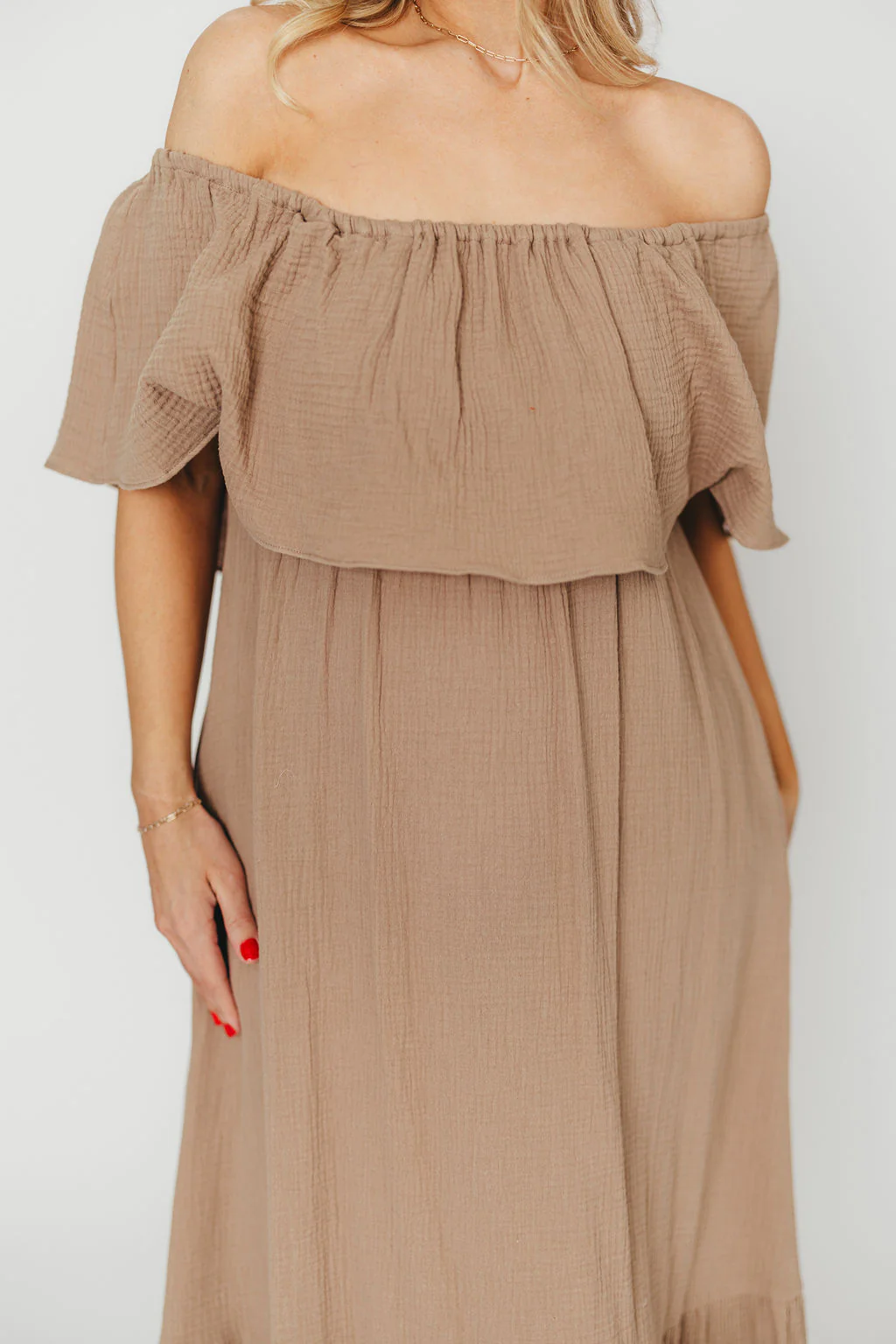 Josie 100% Cotton Maxi Dress in Dry Thyme - Bump & Nursing Friendly *Final-Sale* - Image 15