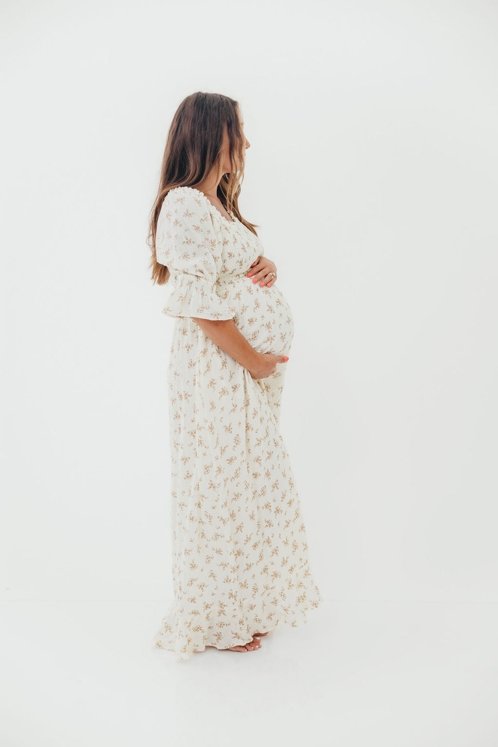 Sienna Maxi Dress in Cream - Image 9