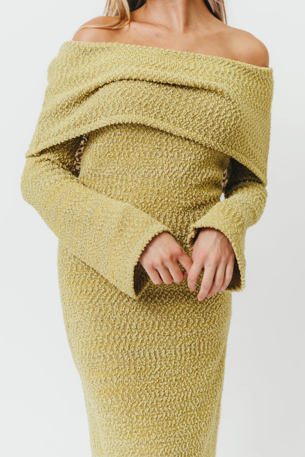 Nora Knit Maxi Dress in Dusty Lime - Bump Friendly *Final Sale* - Image 10