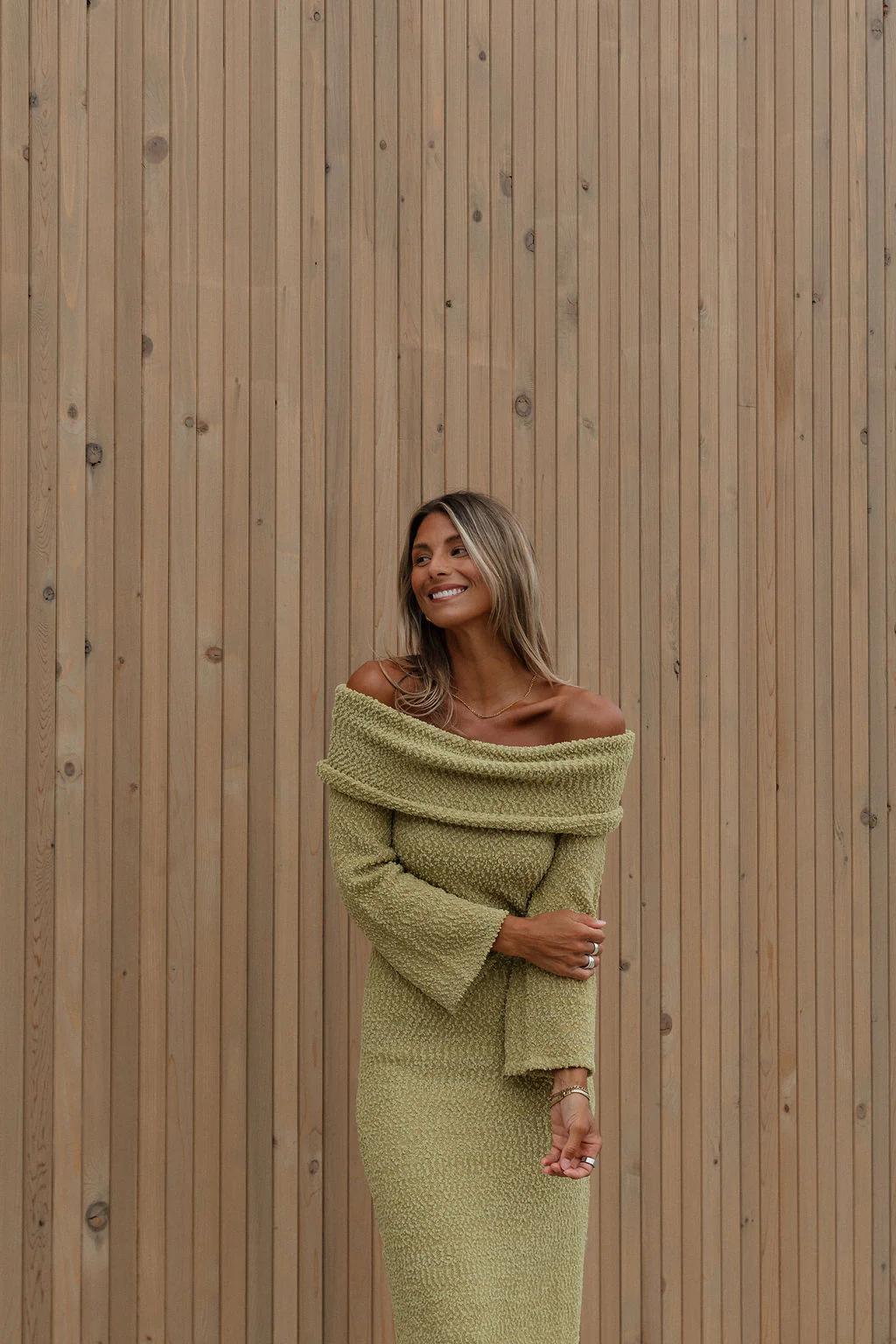 Nora Knit Maxi Dress in Dusty Lime - Bump Friendly *Final Sale* - Image 14