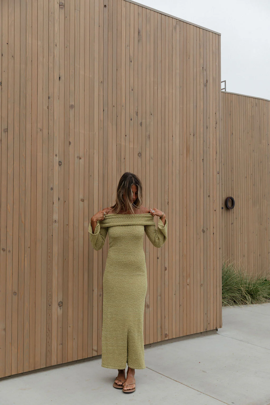 Nora Knit Maxi Dress in Dusty Lime - Bump Friendly *Final Sale* - Image 15