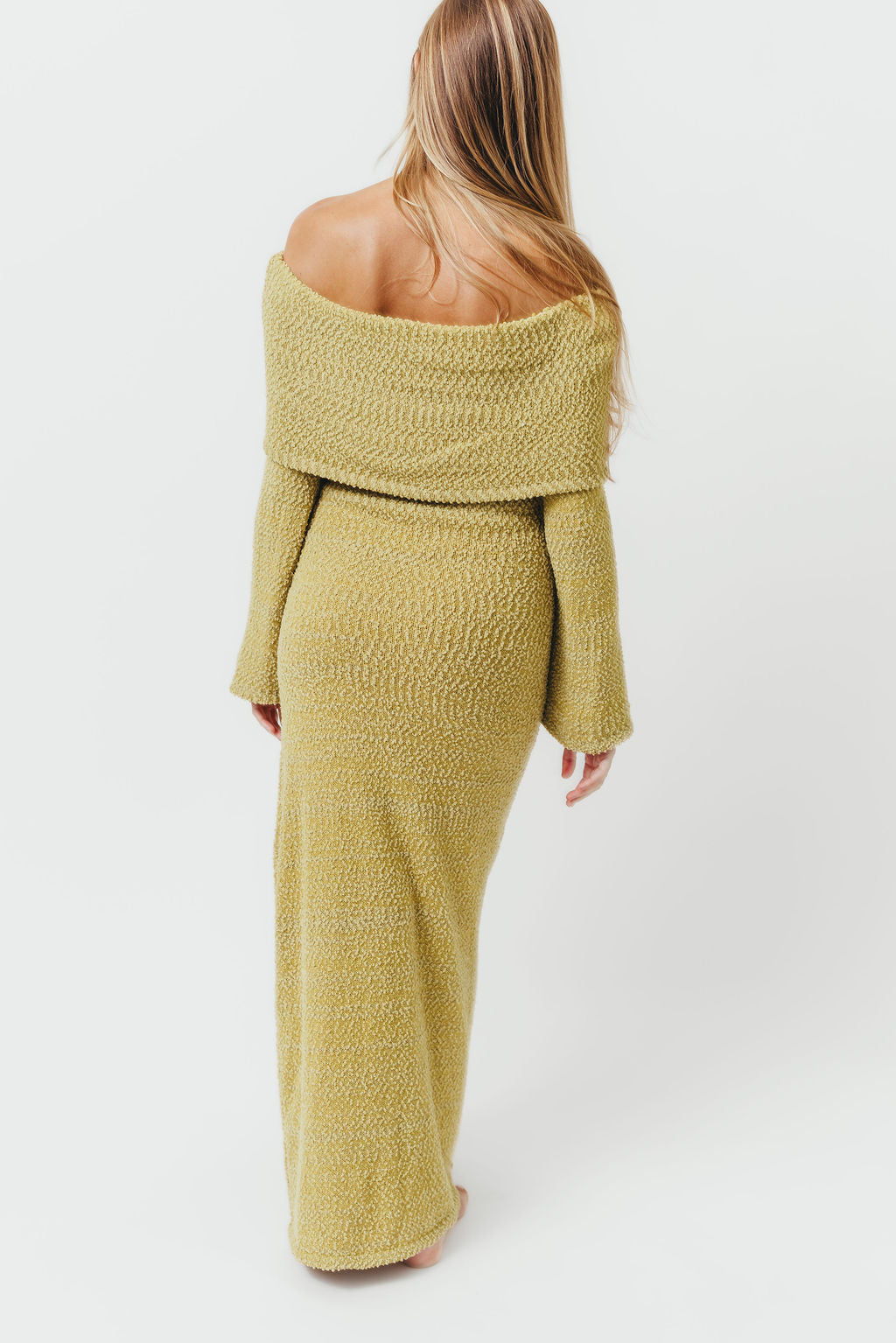 Nora Knit Maxi Dress in Dusty Lime - Bump Friendly *Final Sale* - Image 9