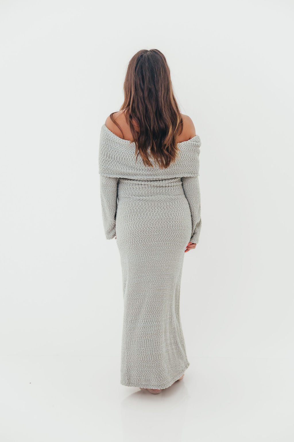 Nora Knit Maxi Dress in Dusty Sage - Bump Friendly - Image 21