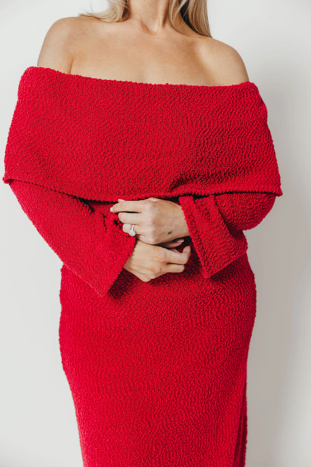 Nora Knit Maxi Dress in Muted Red - Bump Friendly *Final Sale* - Image 16